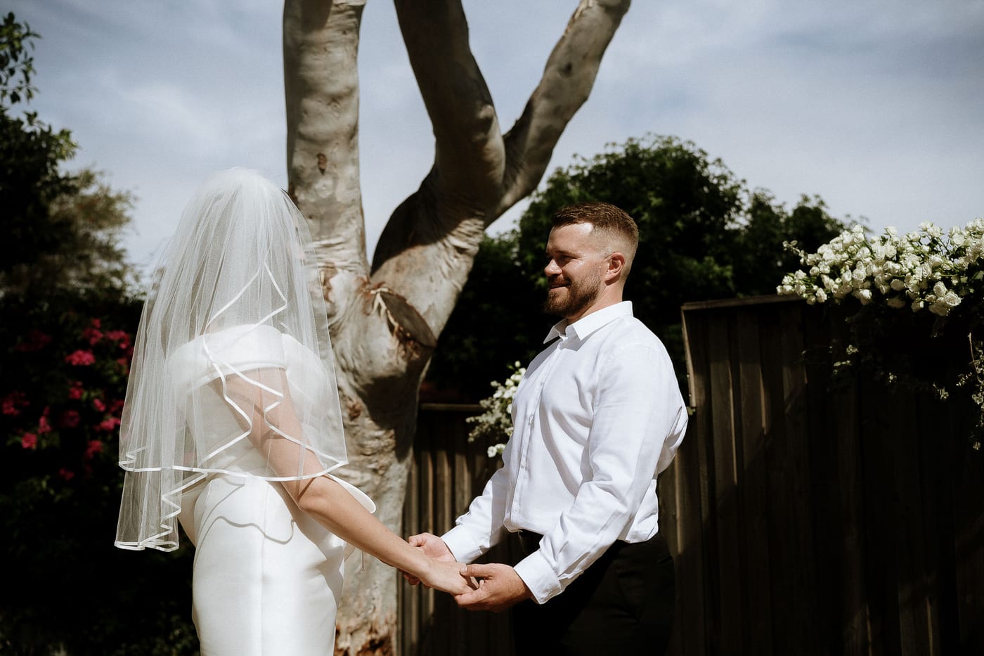 David & Charlotte's Intimate Clovelly Beach Wedding Photography