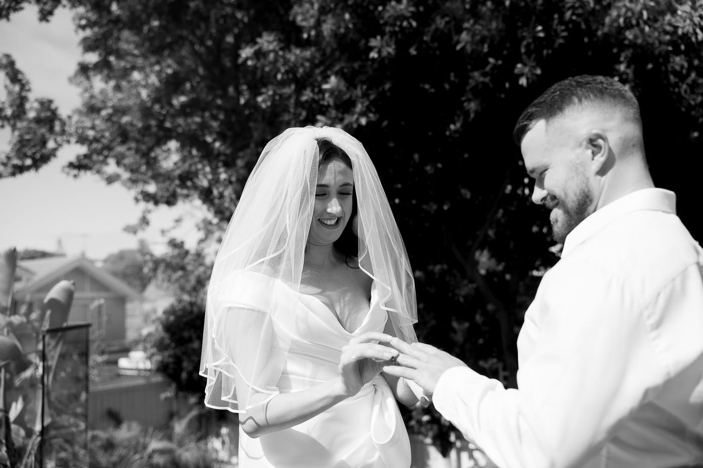 David & Charlotte's Intimate Clovelly Beach Wedding Photography