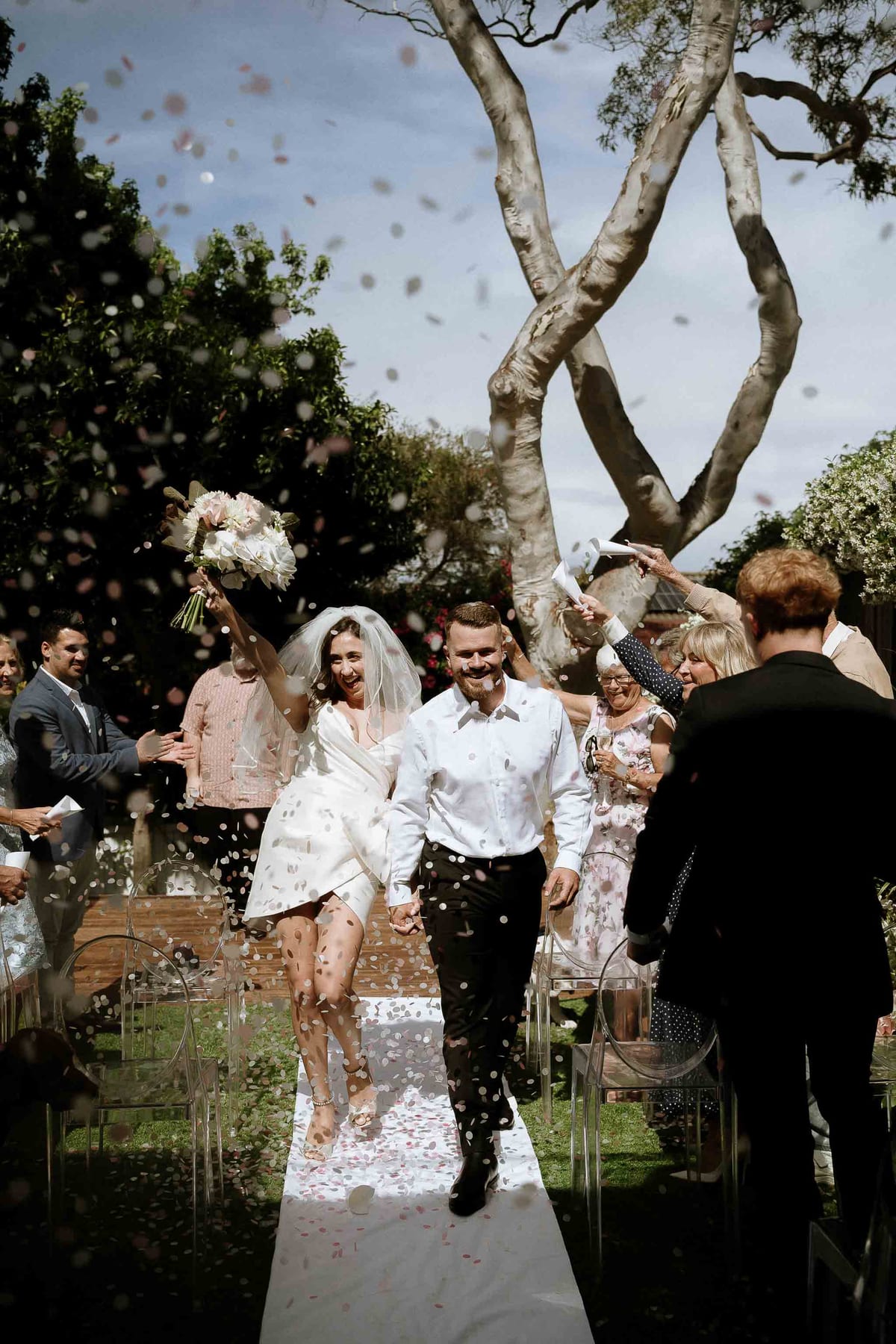 David & Charlotte's Intimate Clovelly Beach Wedding Photography