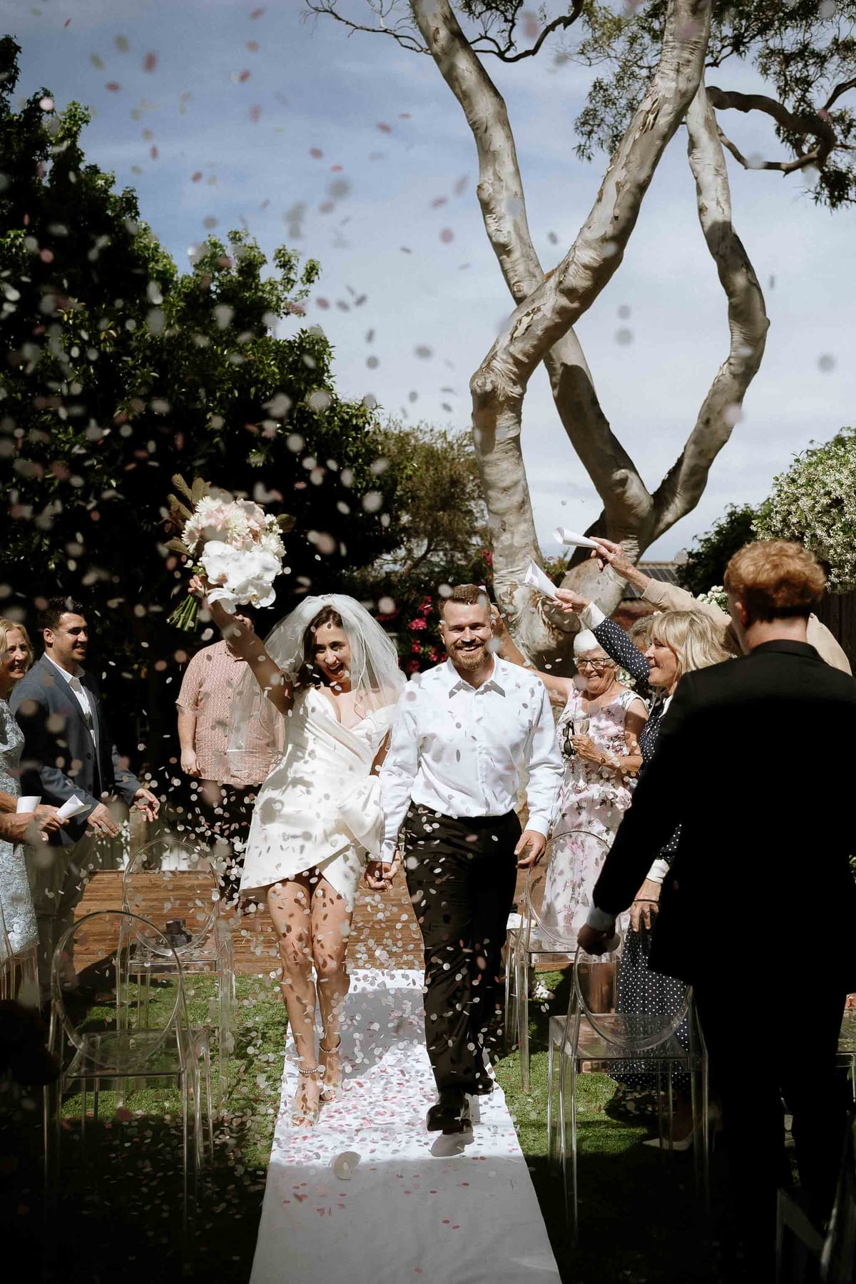 David & Charlotte's Intimate Clovelly Beach Wedding Photography