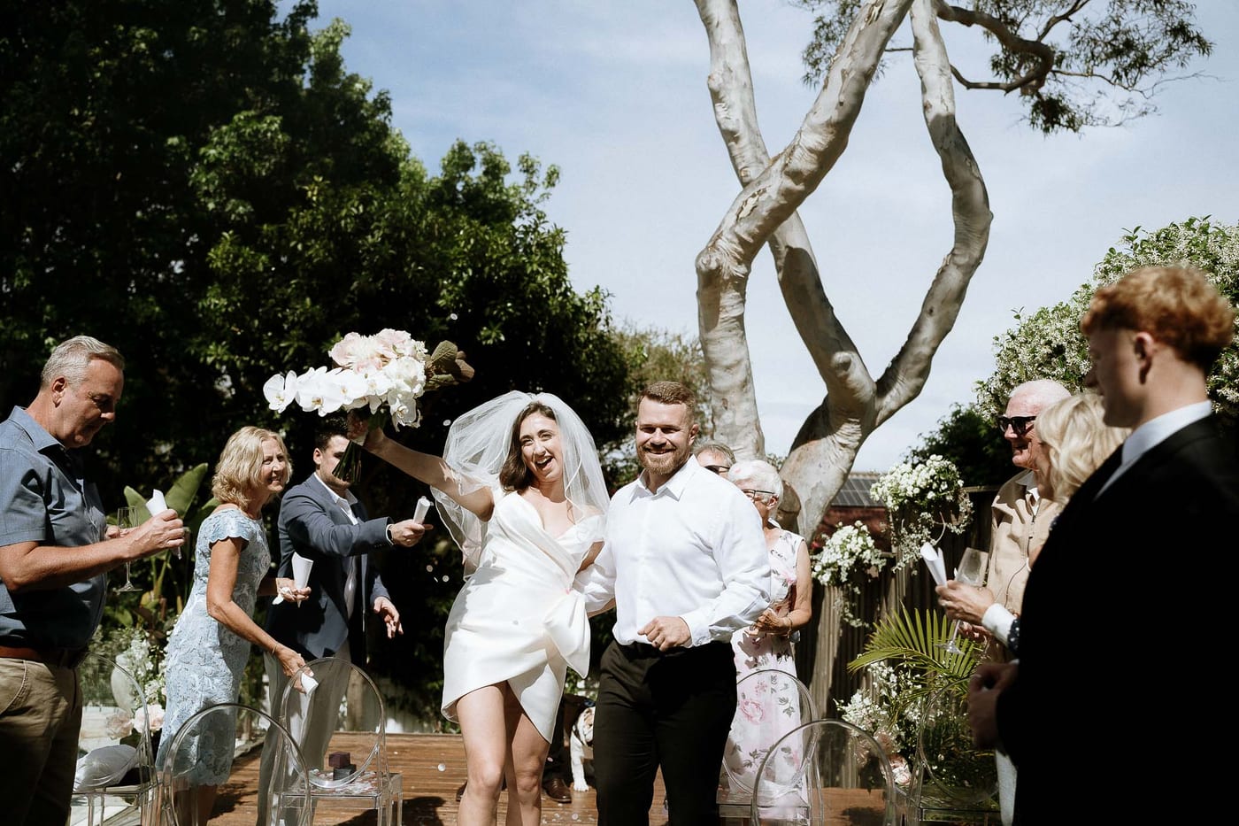 David & Charlotte's Intimate Clovelly Beach Wedding Photography