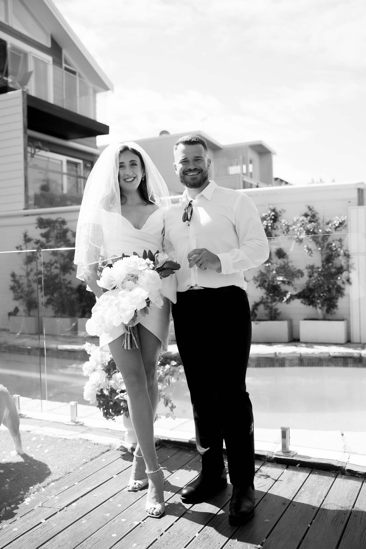 David & Charlotte's Intimate Clovelly Beach Wedding Photography