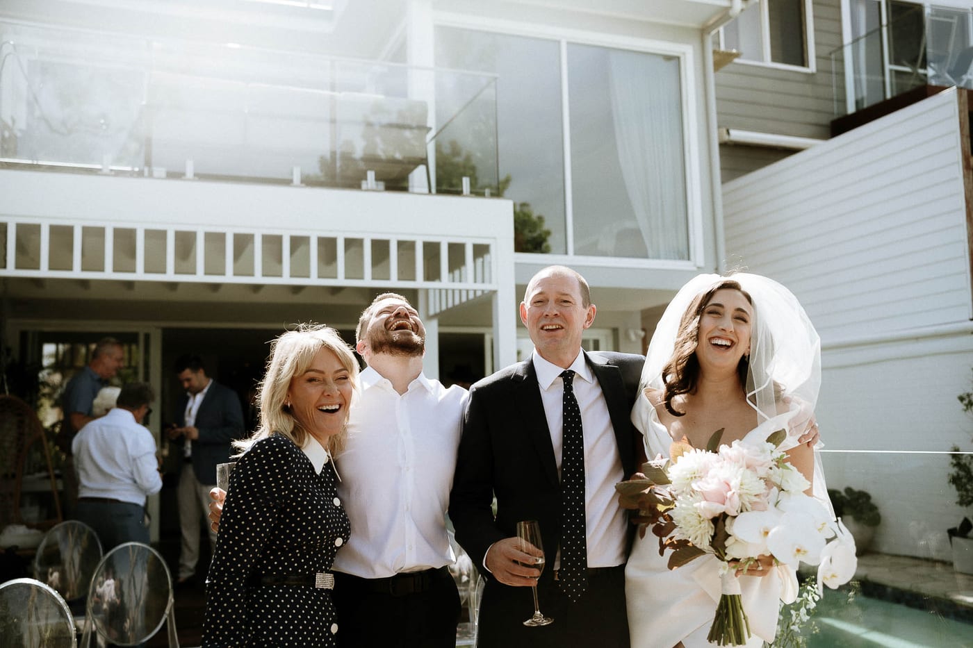 David & Charlotte's Intimate Clovelly Beach Wedding Photography