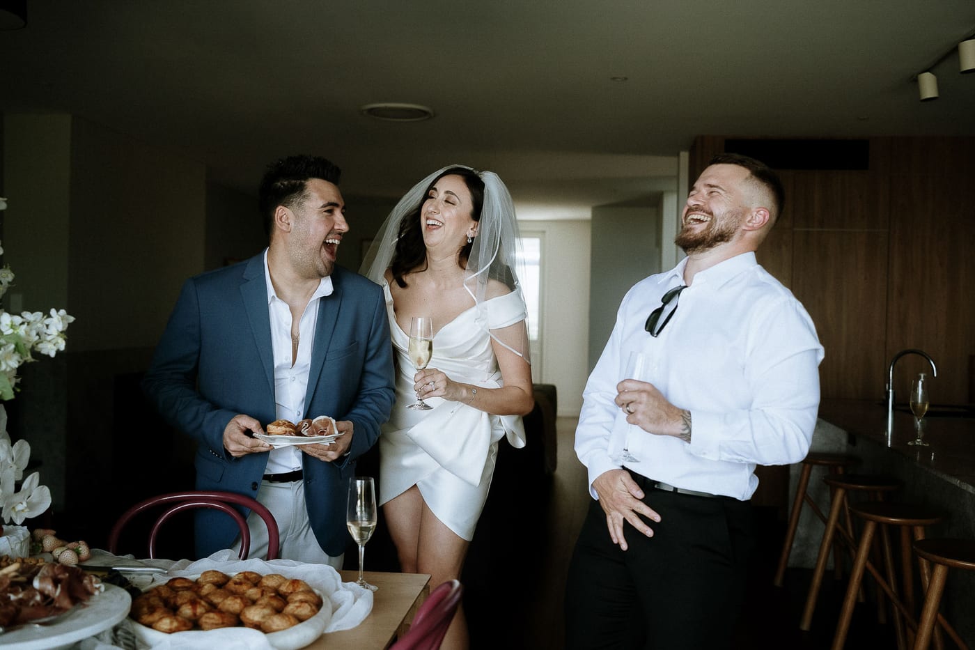 David & Charlotte's Intimate Clovelly Beach Wedding Photography