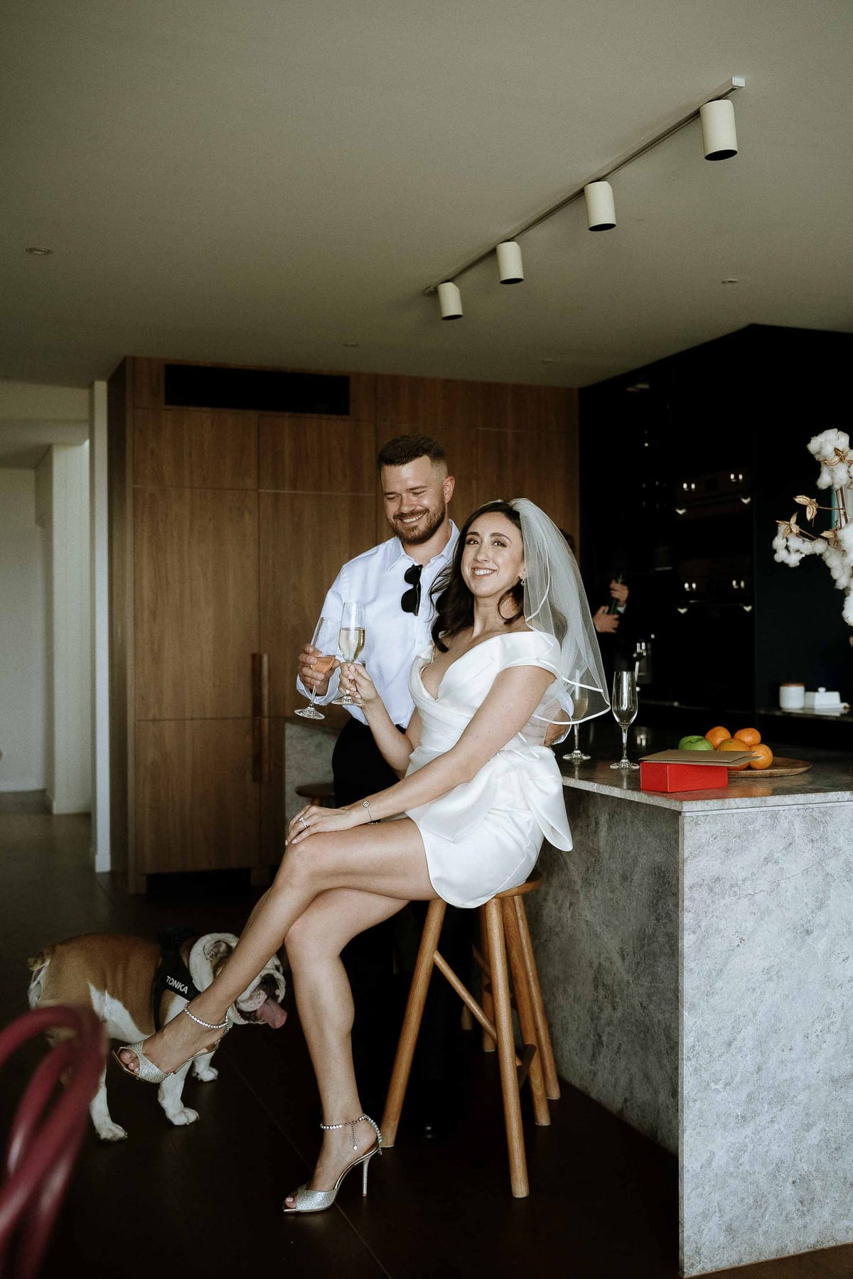 David & Charlotte's Intimate Clovelly Beach Wedding Photography