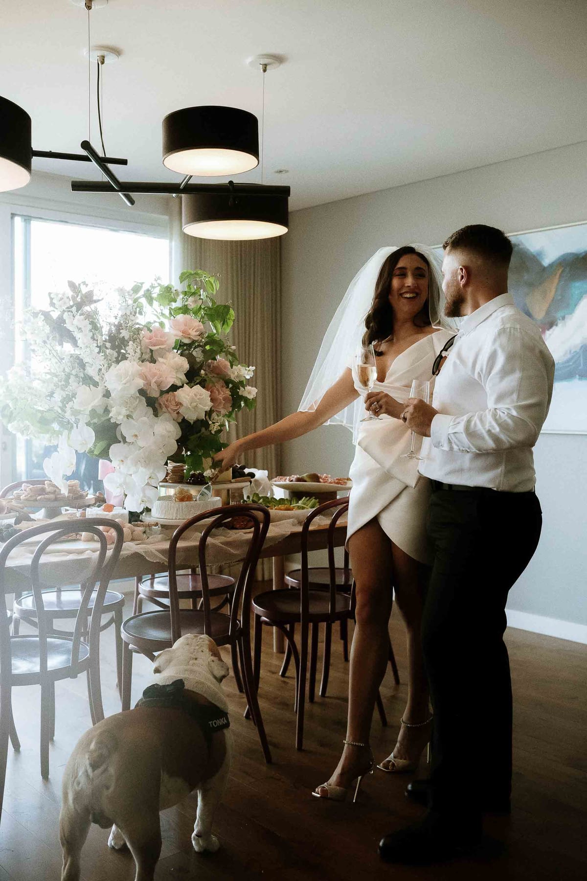 David & Charlotte's Intimate Clovelly Beach Wedding Photography