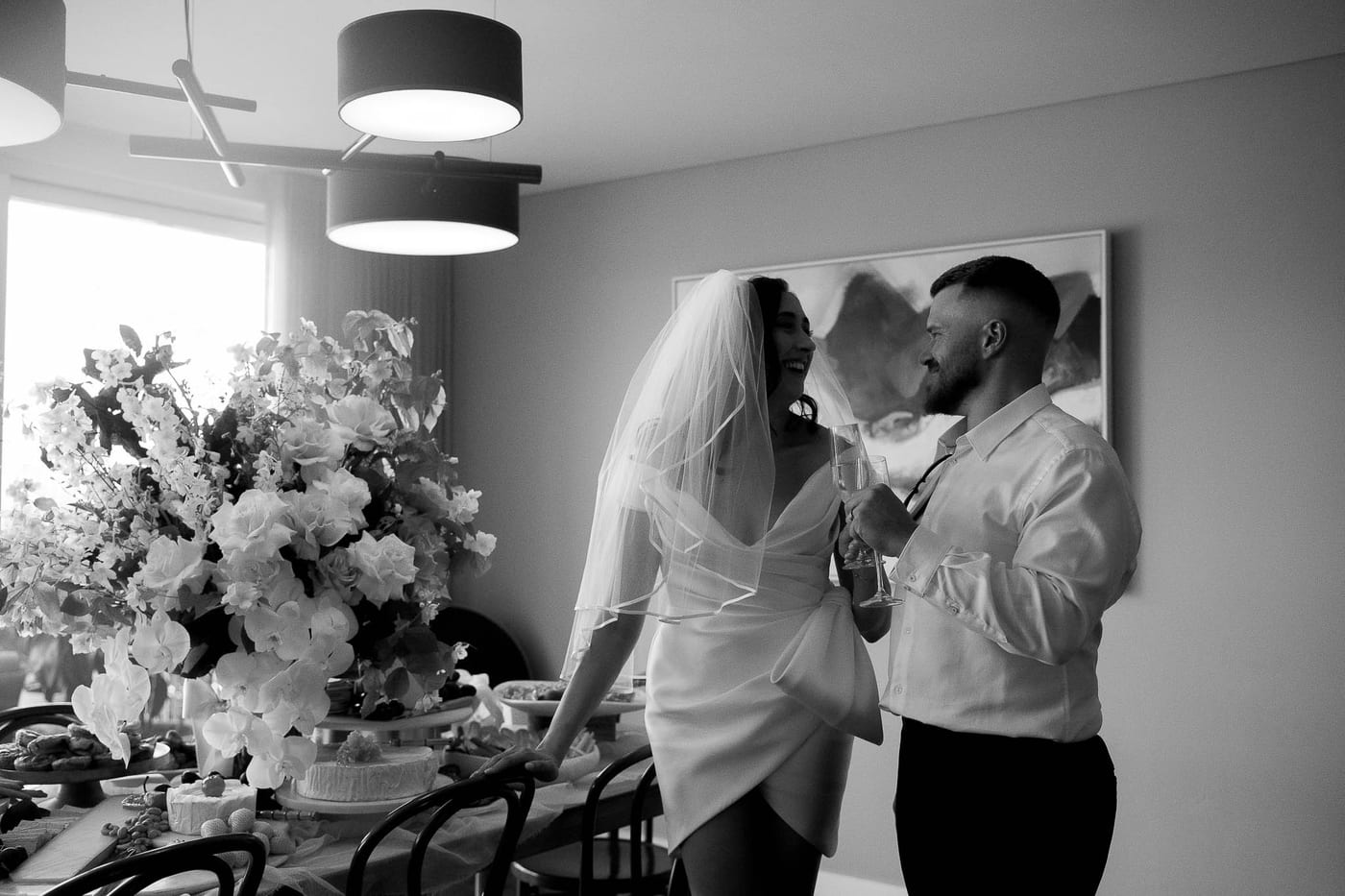 David & Charlotte's Intimate Clovelly Beach Wedding Photography