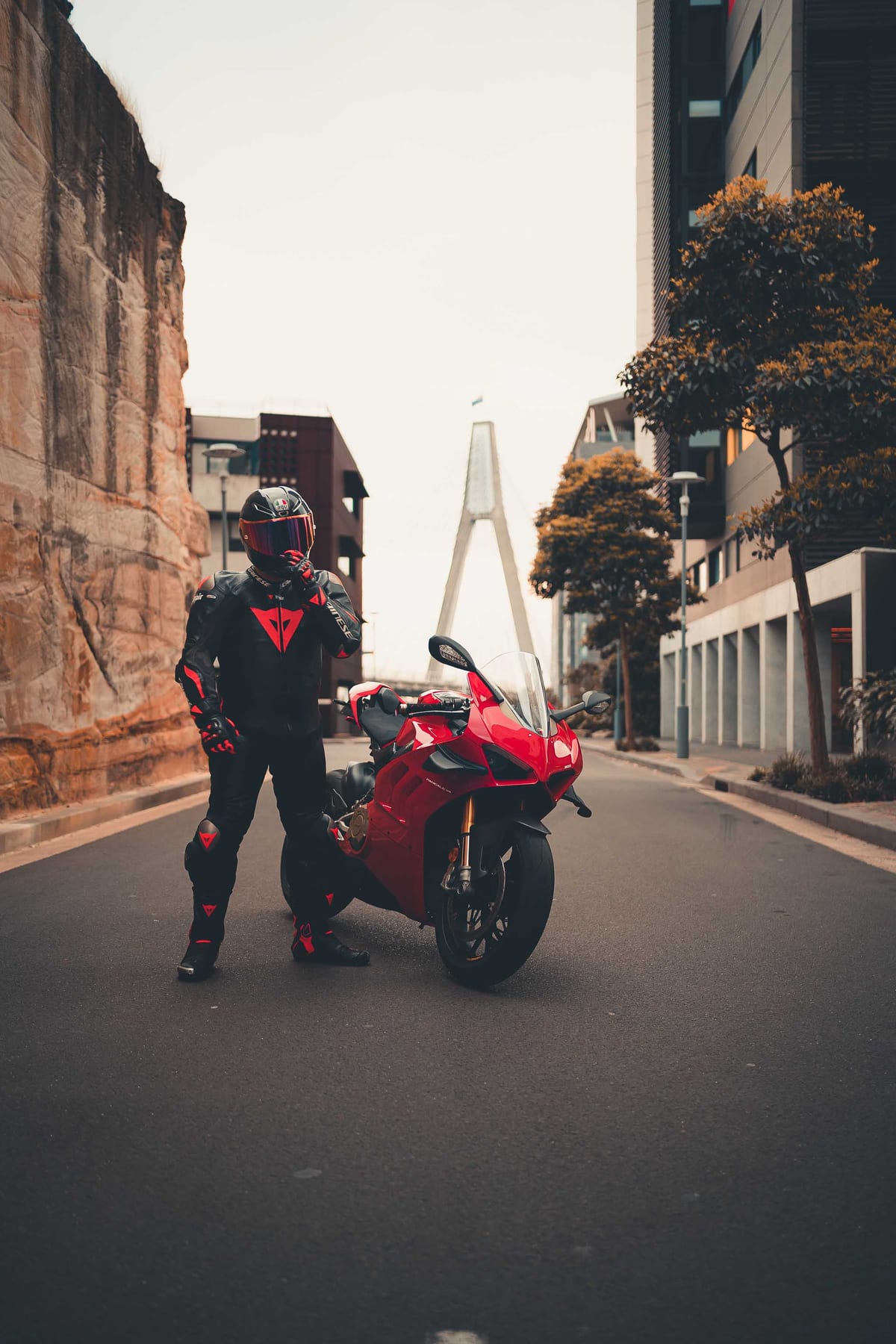 Ducati Photoshoot with Aswalls | Motorcycle Photography at Pyrmont Bridge, Darling Harbour & Sydney CBD