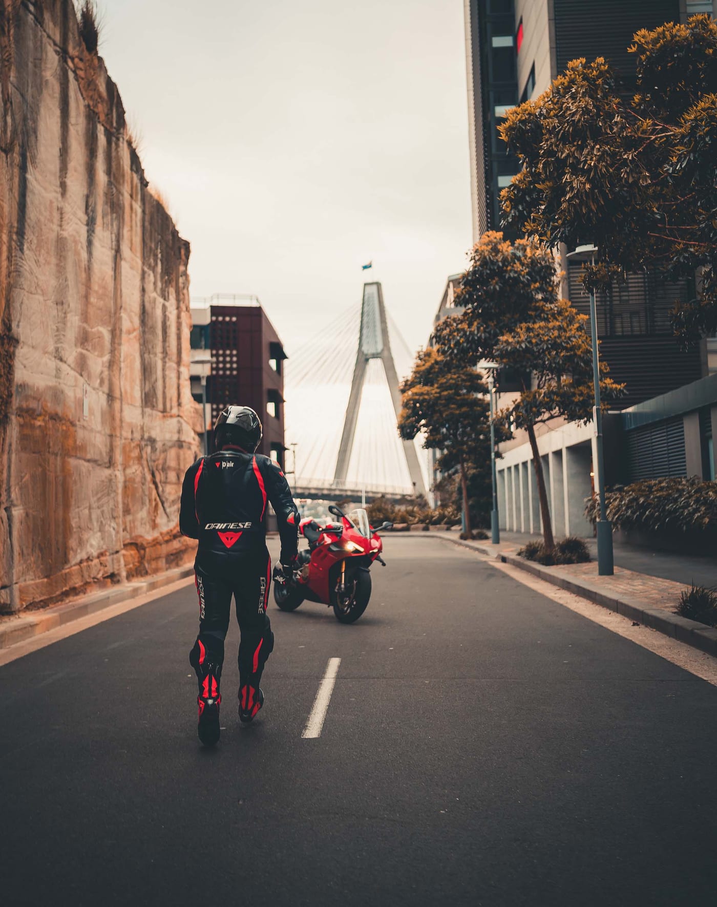 Ducati Photoshoot with Aswalls | Motorcycle Photography at Pyrmont Bridge, Darling Harbour & Sydney CBD