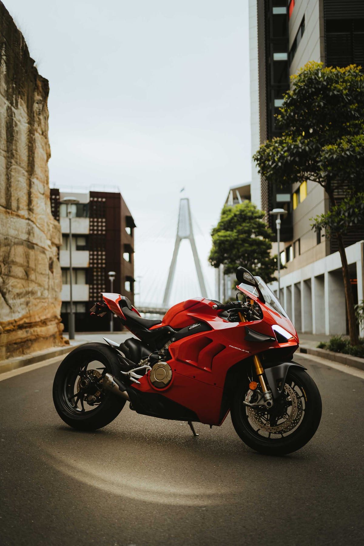 Ducati Photoshoot with Aswalls | Motorcycle Photography at Pyrmont Bridge, Darling Harbour & Sydney CBD