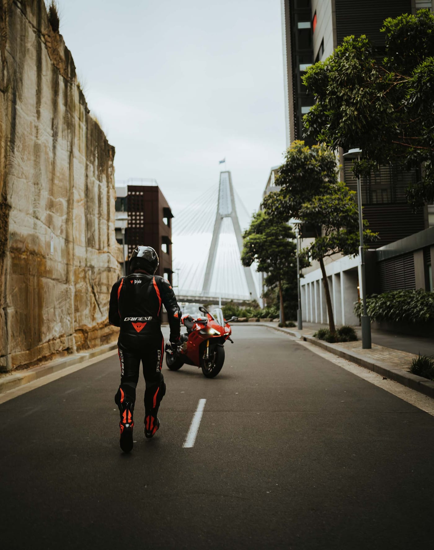 Ducati Photoshoot with Aswalls | Motorcycle Photography at Pyrmont Bridge, Darling Harbour & Sydney CBD
