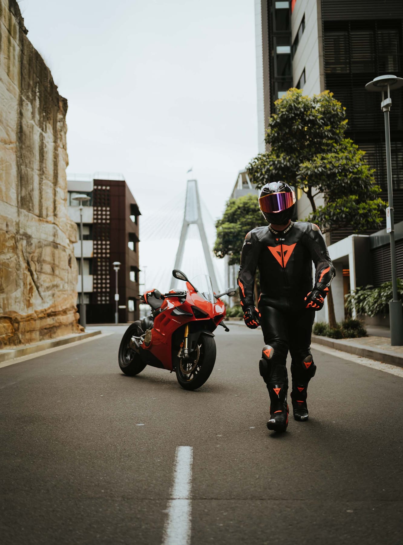 Ducati Photoshoot with Aswalls | Motorcycle Photography at Pyrmont Bridge, Darling Harbour & Sydney CBD
