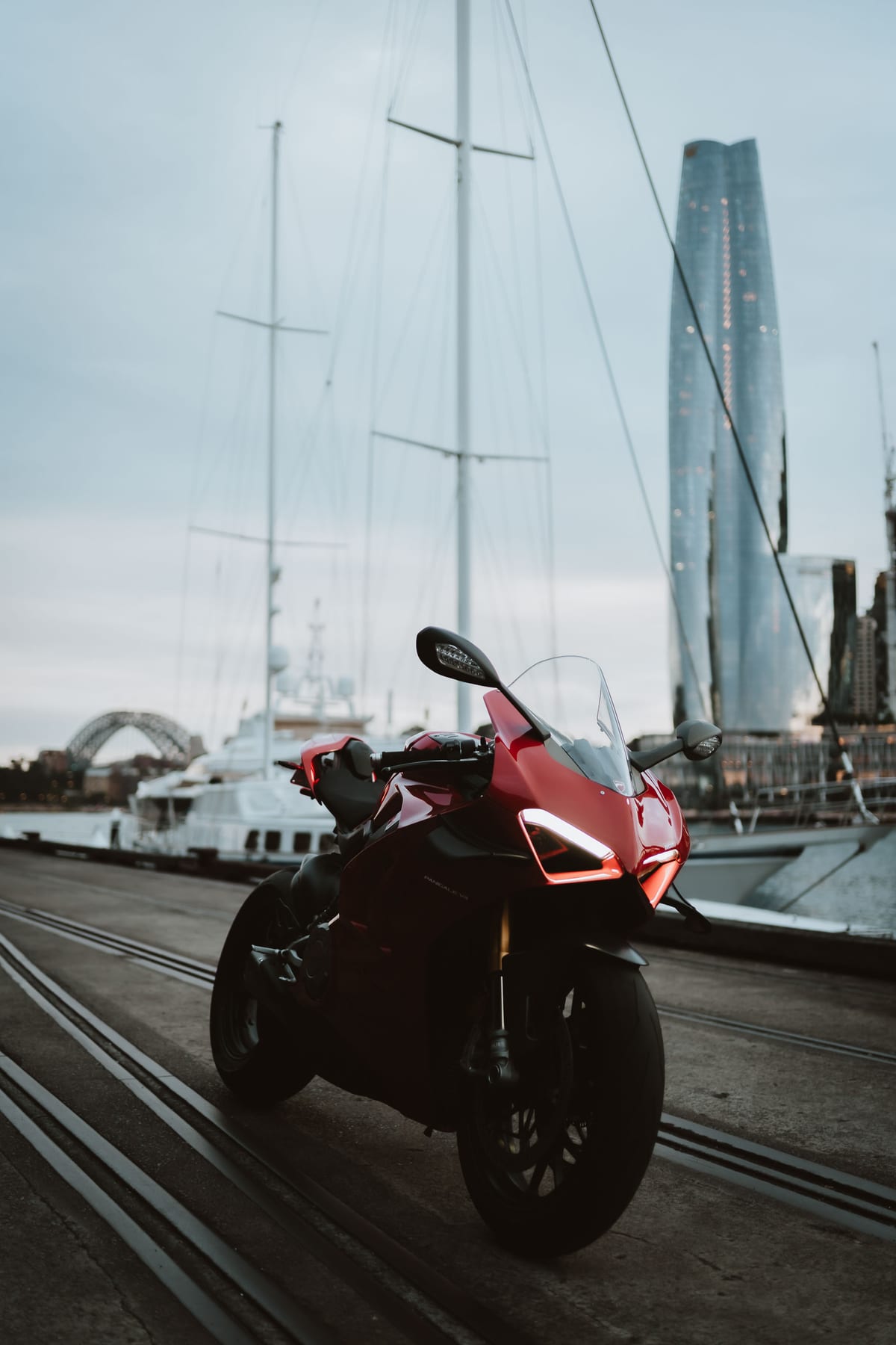 Ducati Photoshoot with Aswalls | Motorcycle Photography at Pyrmont Bridge, Darling Harbour & Sydney CBD