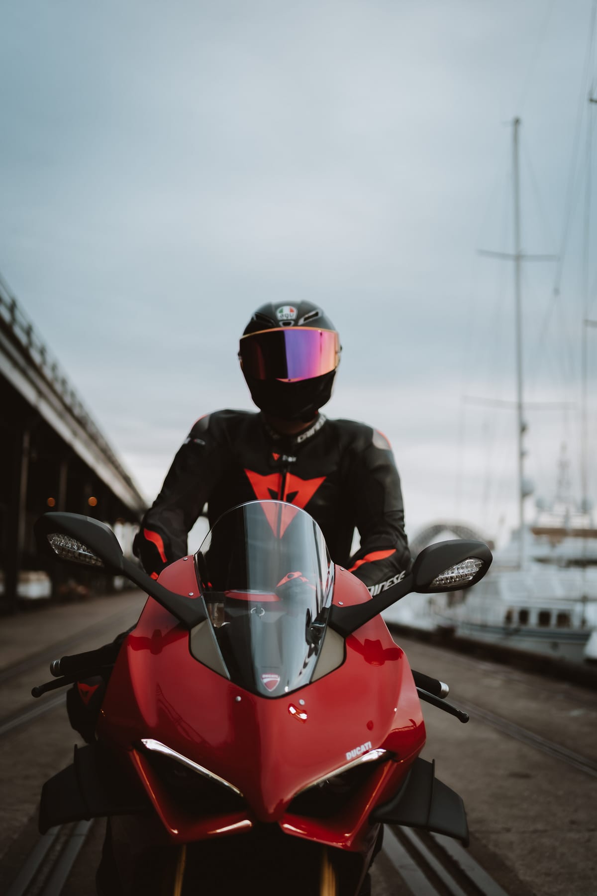 Ducati Photoshoot with Aswalls | Motorcycle Photography at Pyrmont Bridge, Darling Harbour & Sydney CBD
