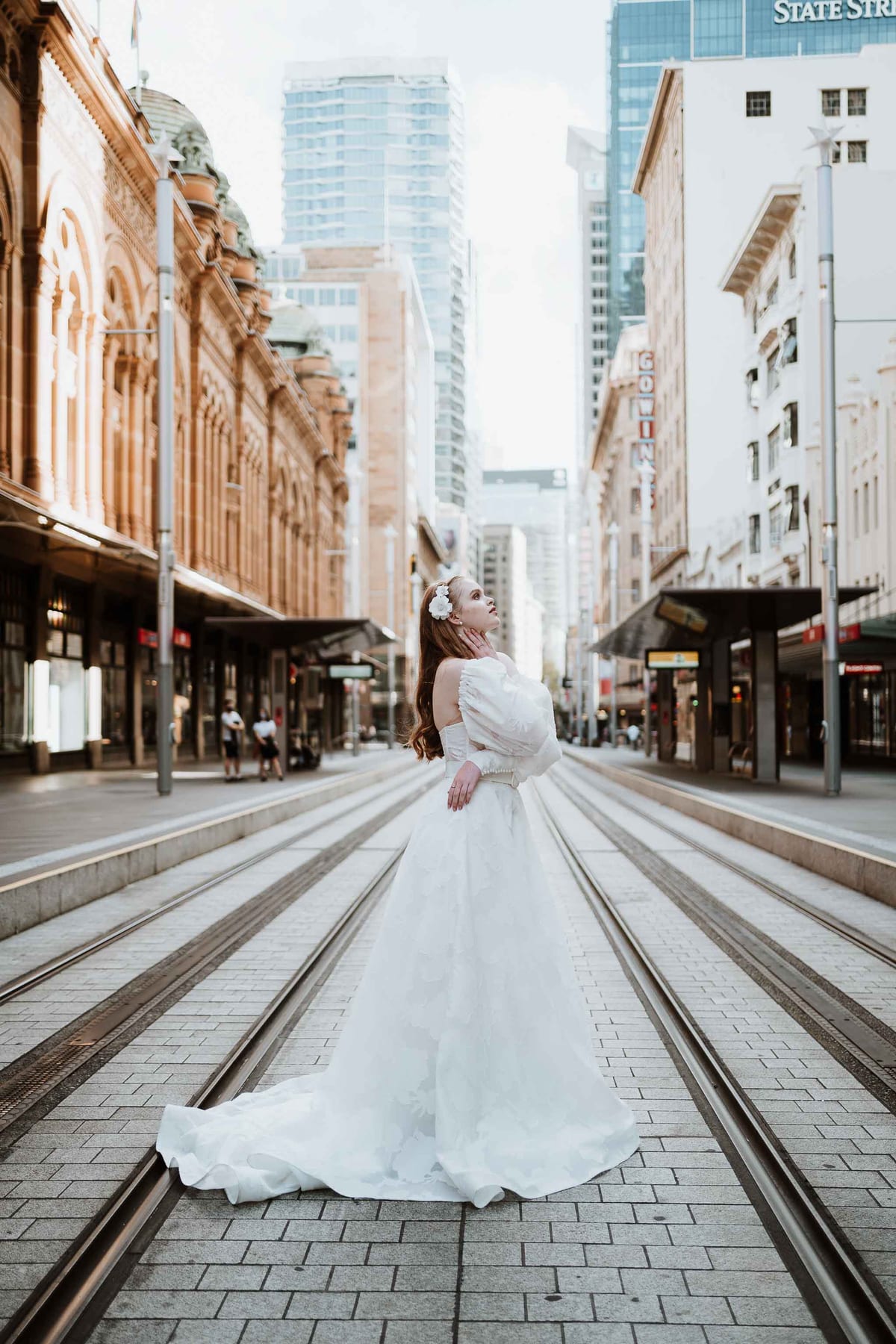 Bridal Editorial Photoshoot with Gemma | Sydney CBD Wedding Photography Inspiration