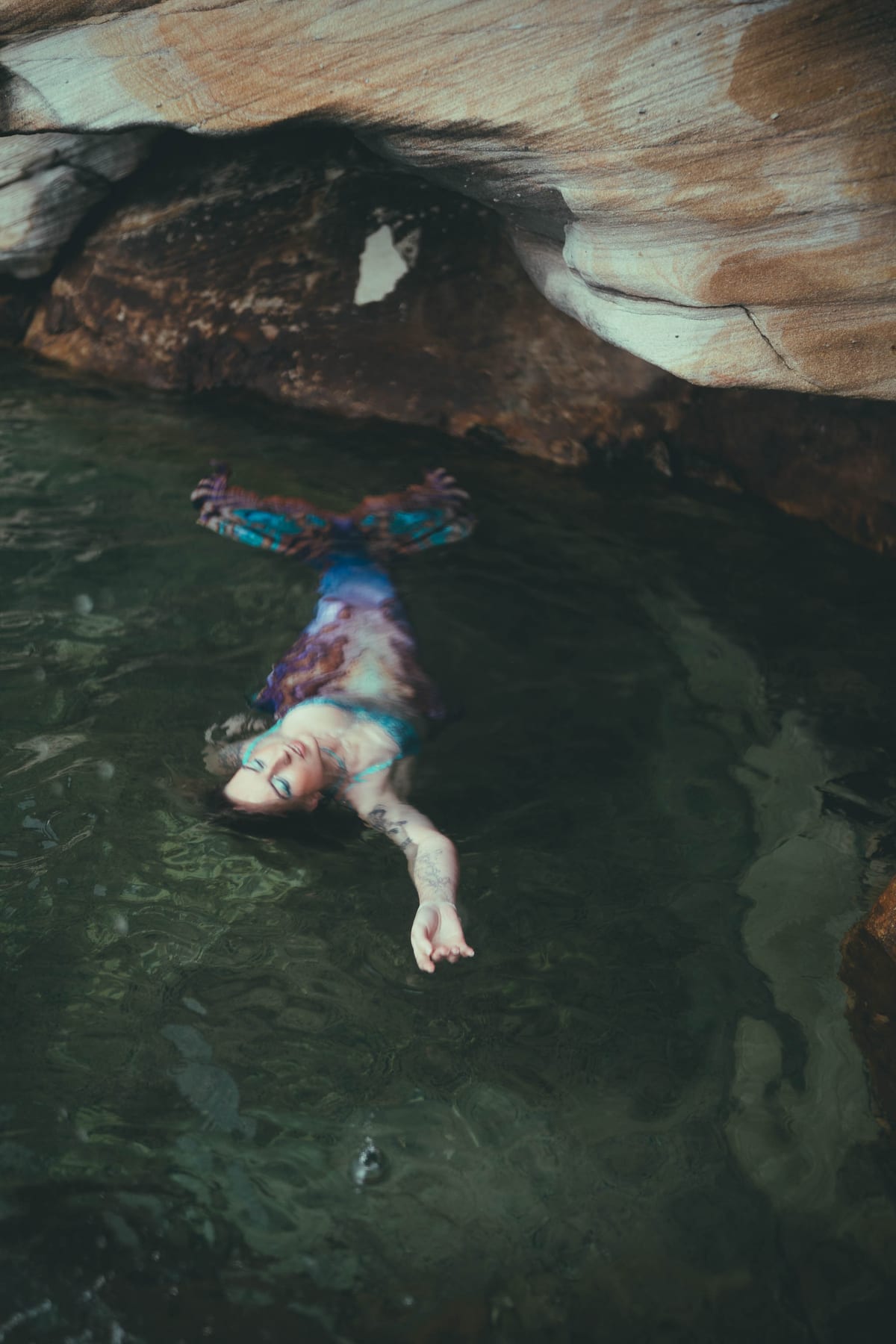 Moody Mermaid Photoshoot at Bronte Beach Rock Pool with Taylor