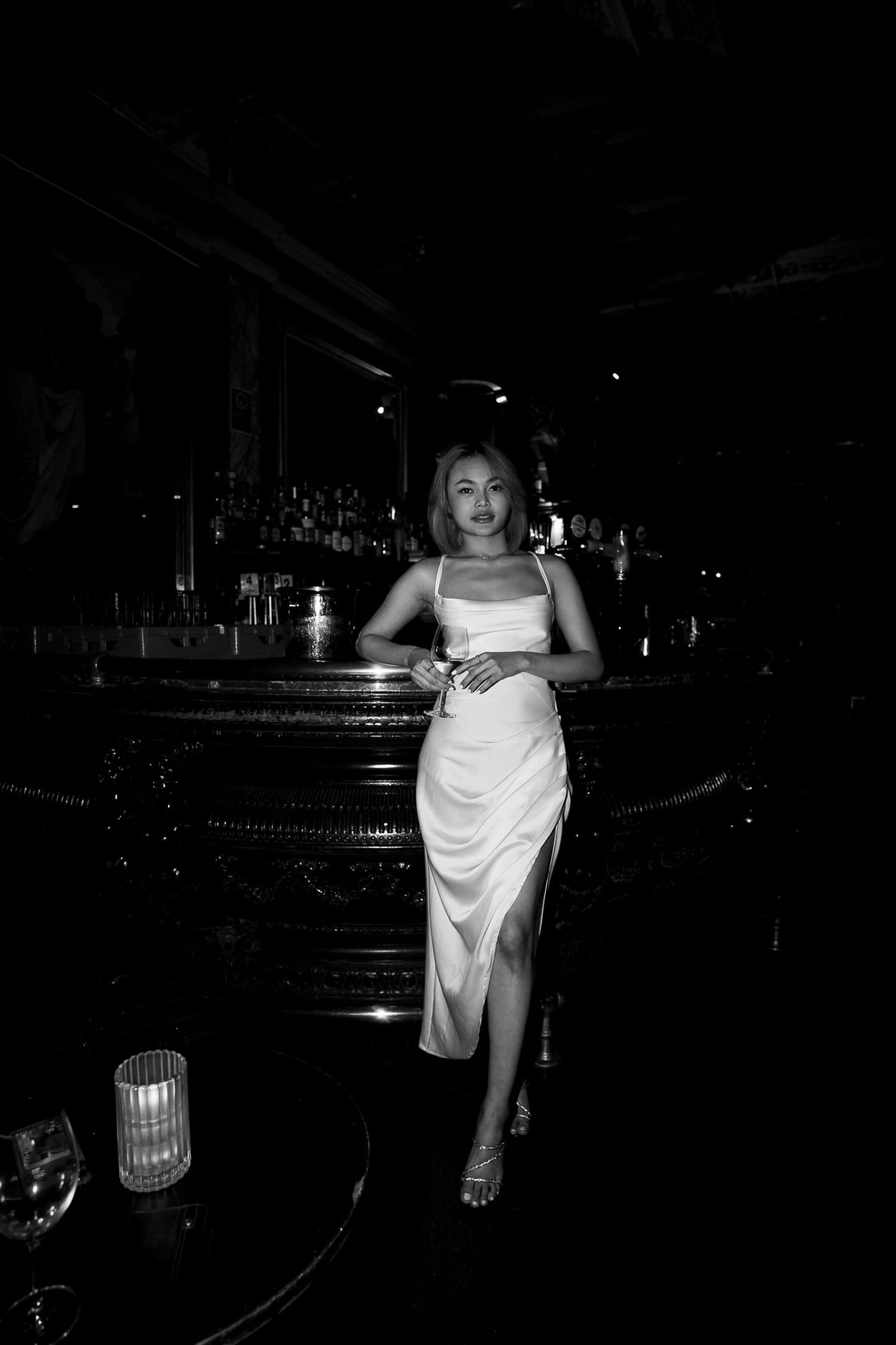 Merry's Portrait Photoshoot at Marble Bar and The Grounds City | Retro Flash Editorial Photography in Sydney