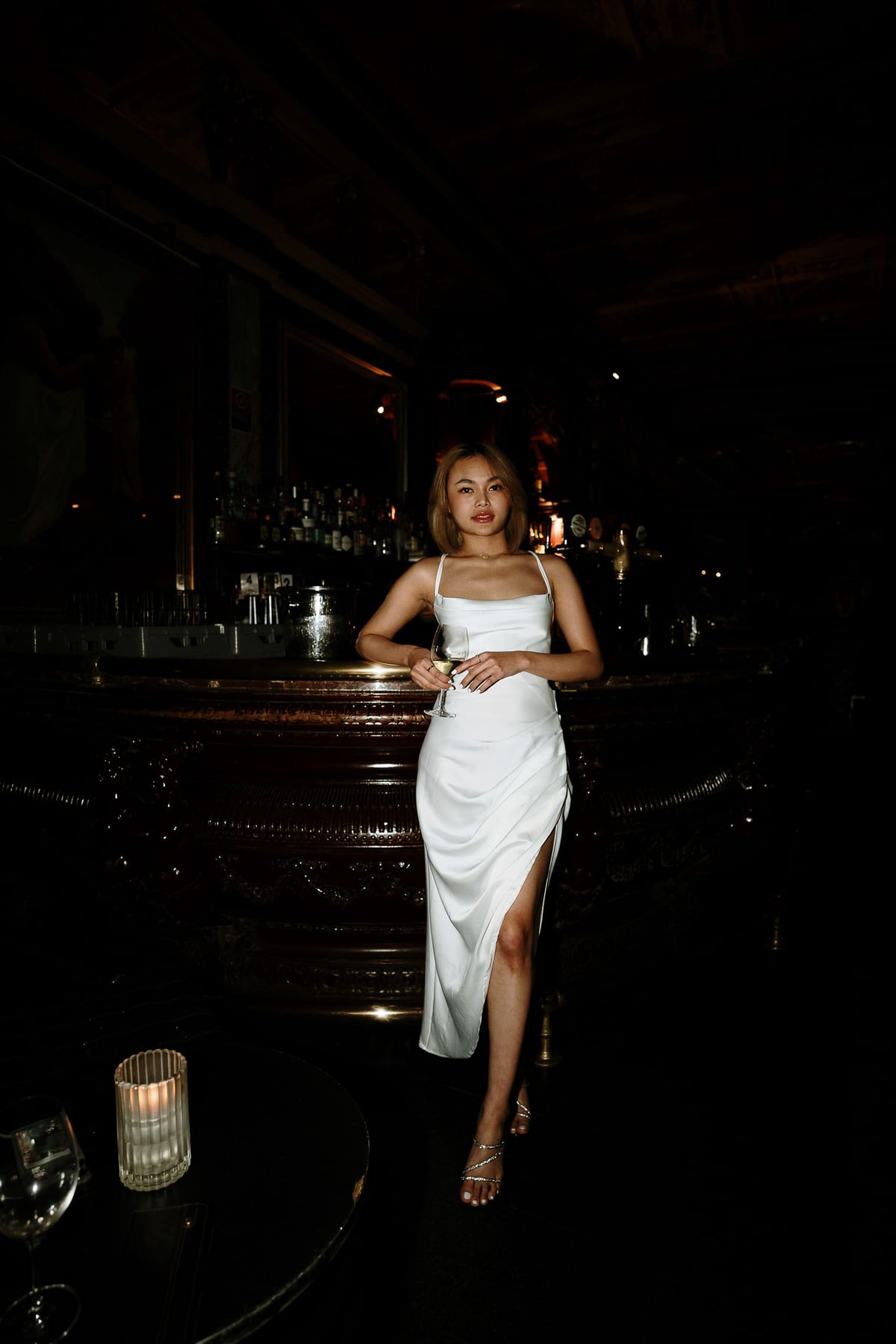 Merry's Portrait Photoshoot at Marble Bar and The Grounds City | Retro Flash Editorial Photography in Sydney