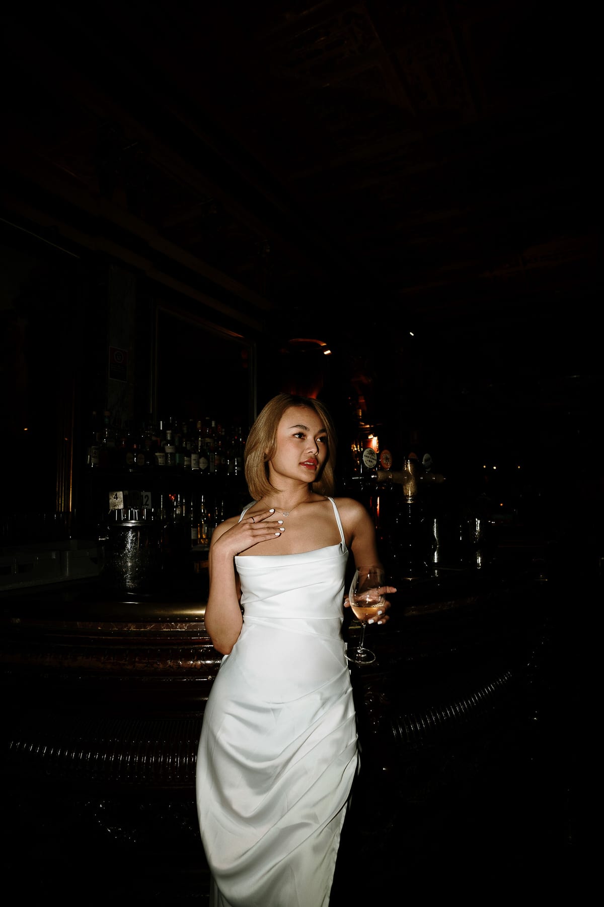 Merry's Portrait Photoshoot at Marble Bar and The Grounds City | Retro Flash Editorial Photography in Sydney