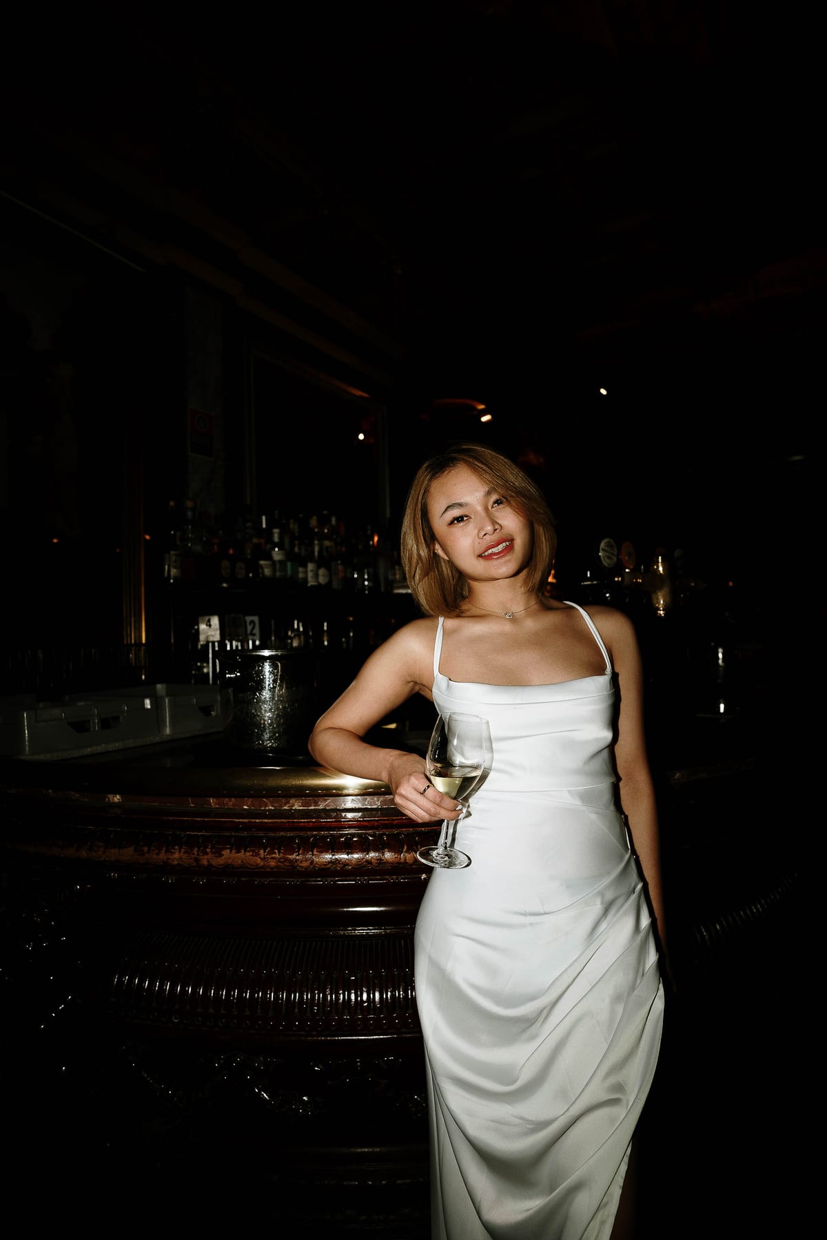 Merry's Portrait Photoshoot at Marble Bar and The Grounds City | Retro Flash Editorial Photography in Sydney
