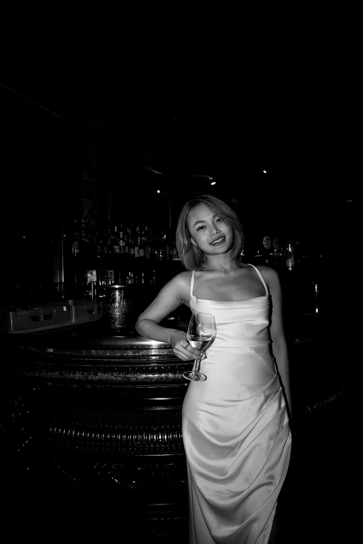 Merry's Portrait Photoshoot at Marble Bar and The Grounds City | Retro Flash Editorial Photography in Sydney