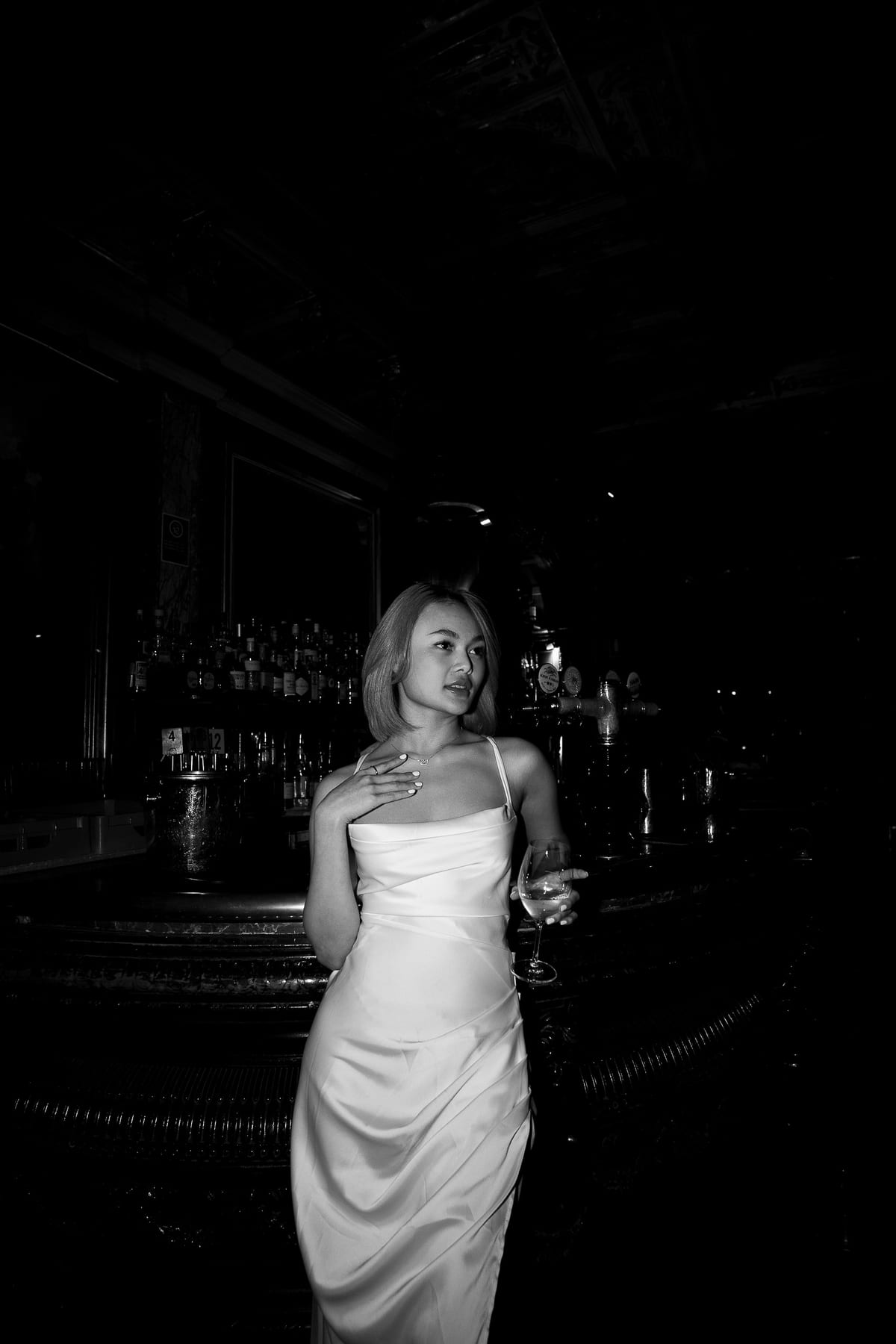 Merry's Portrait Photoshoot at Marble Bar and The Grounds City | Retro Flash Editorial Photography in Sydney