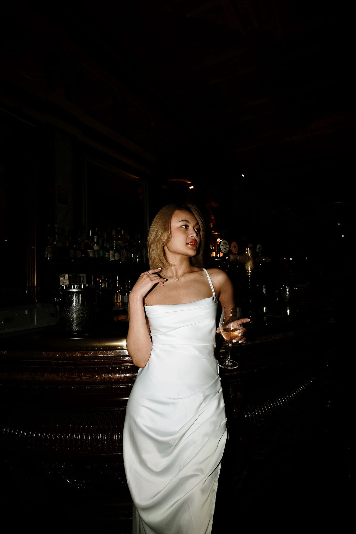Merry's Portrait Photoshoot at Marble Bar and The Grounds City | Retro Flash Editorial Photography in Sydney