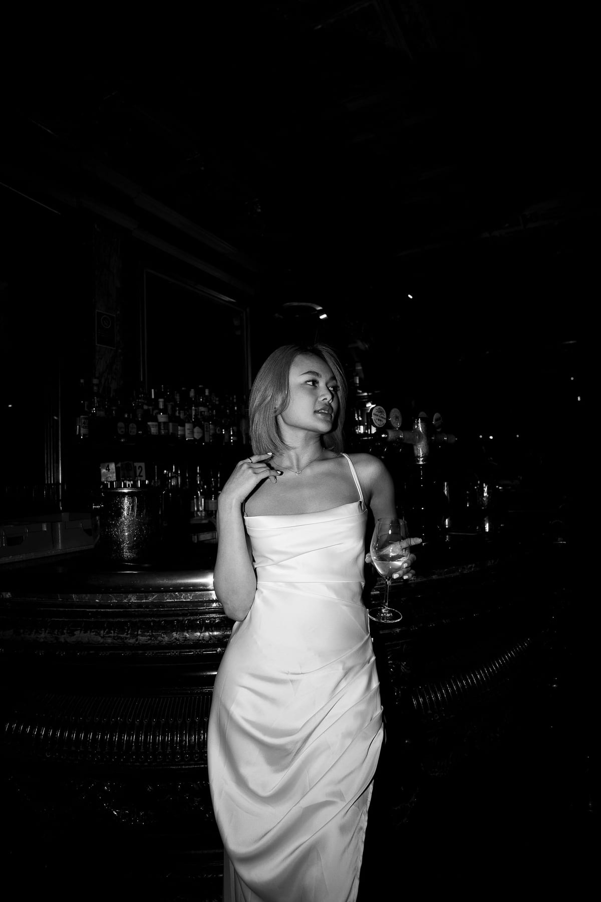 Merry's Portrait Photoshoot at Marble Bar and The Grounds City | Retro Flash Editorial Photography in Sydney