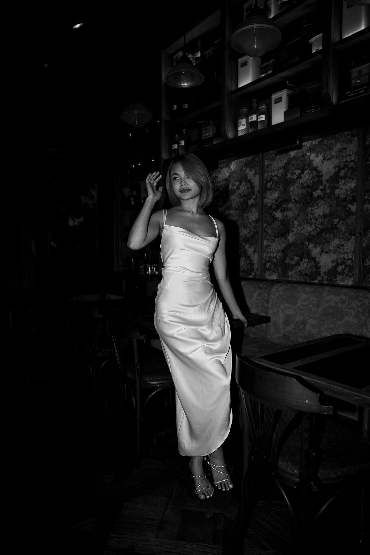 Merry's Portrait Photoshoot at Marble Bar and The Grounds City | Retro Flash Editorial Photography in Sydney