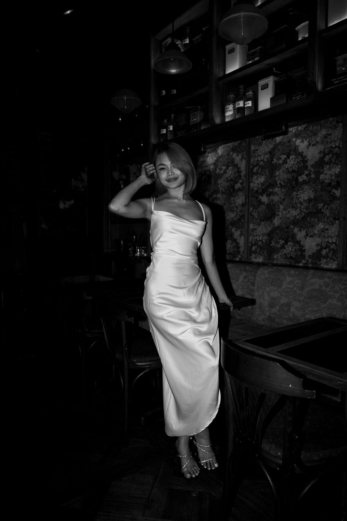 Merry's Portrait Photoshoot at Marble Bar and The Grounds City | Retro Flash Editorial Photography in Sydney
