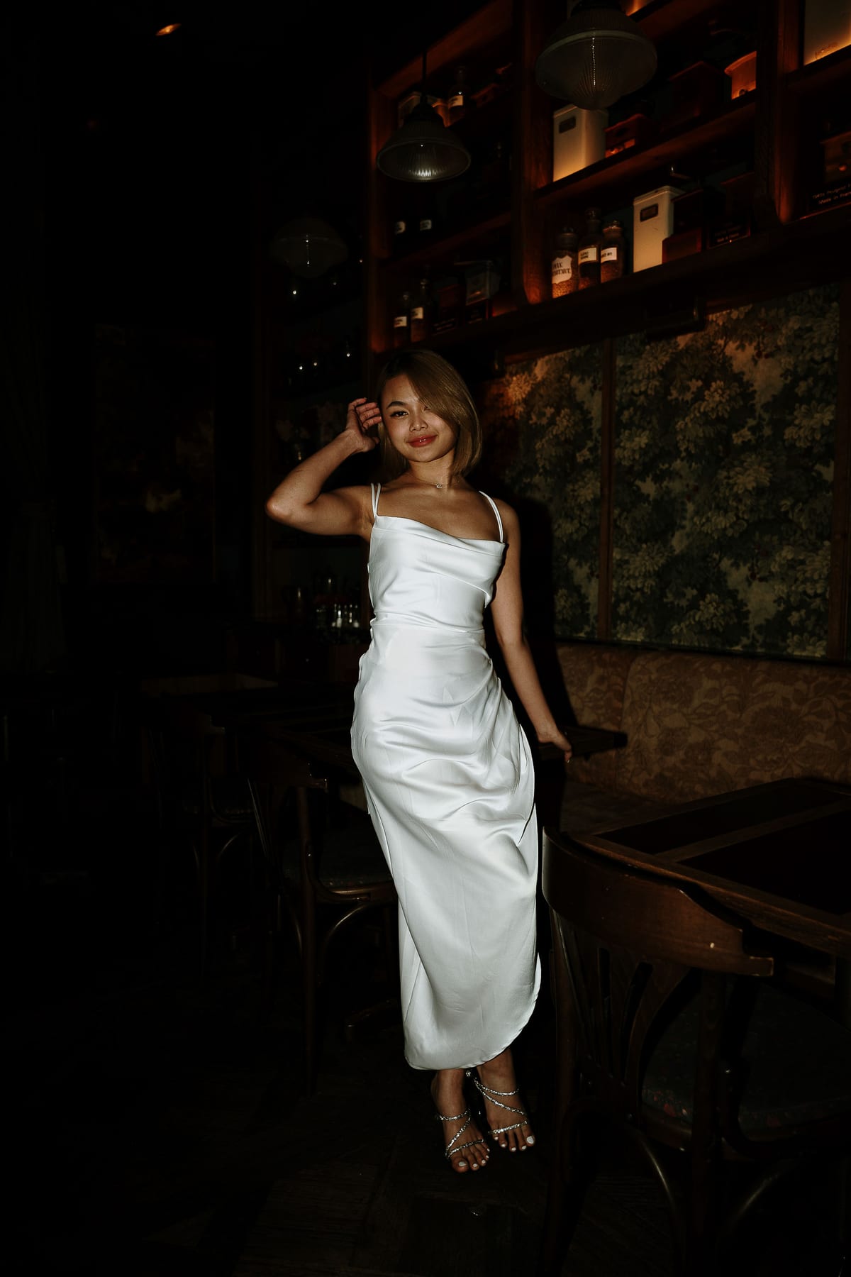 Merry's Portrait Photoshoot at Marble Bar and The Grounds City | Retro Flash Editorial Photography in Sydney