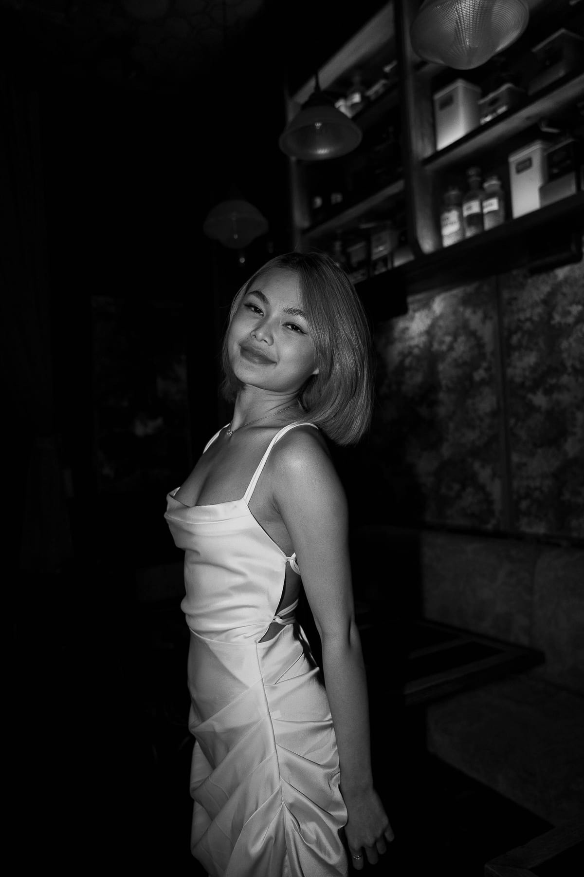 Merry's Portrait Photoshoot at Marble Bar and The Grounds City | Retro Flash Editorial Photography in Sydney