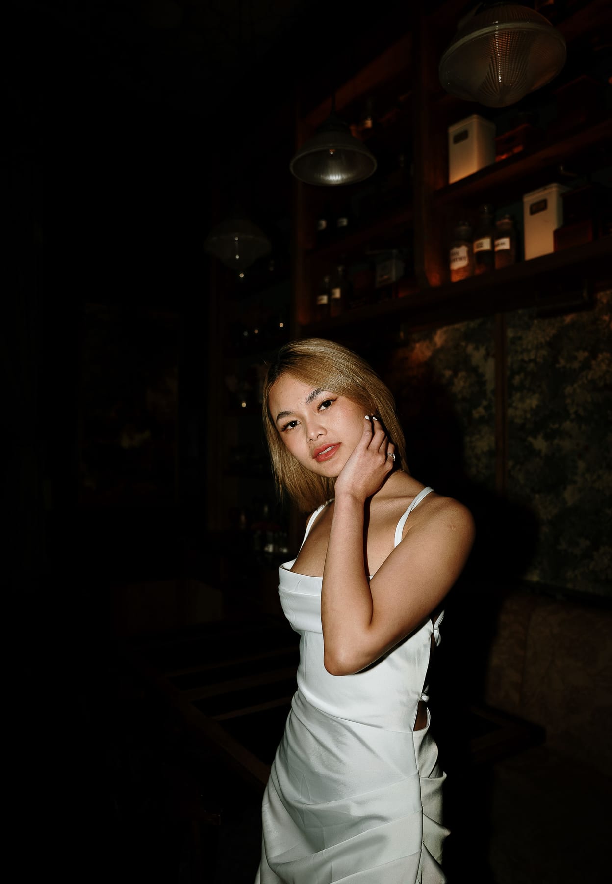 Merry's Portrait Photoshoot at Marble Bar and The Grounds City | Retro Flash Editorial Photography in Sydney