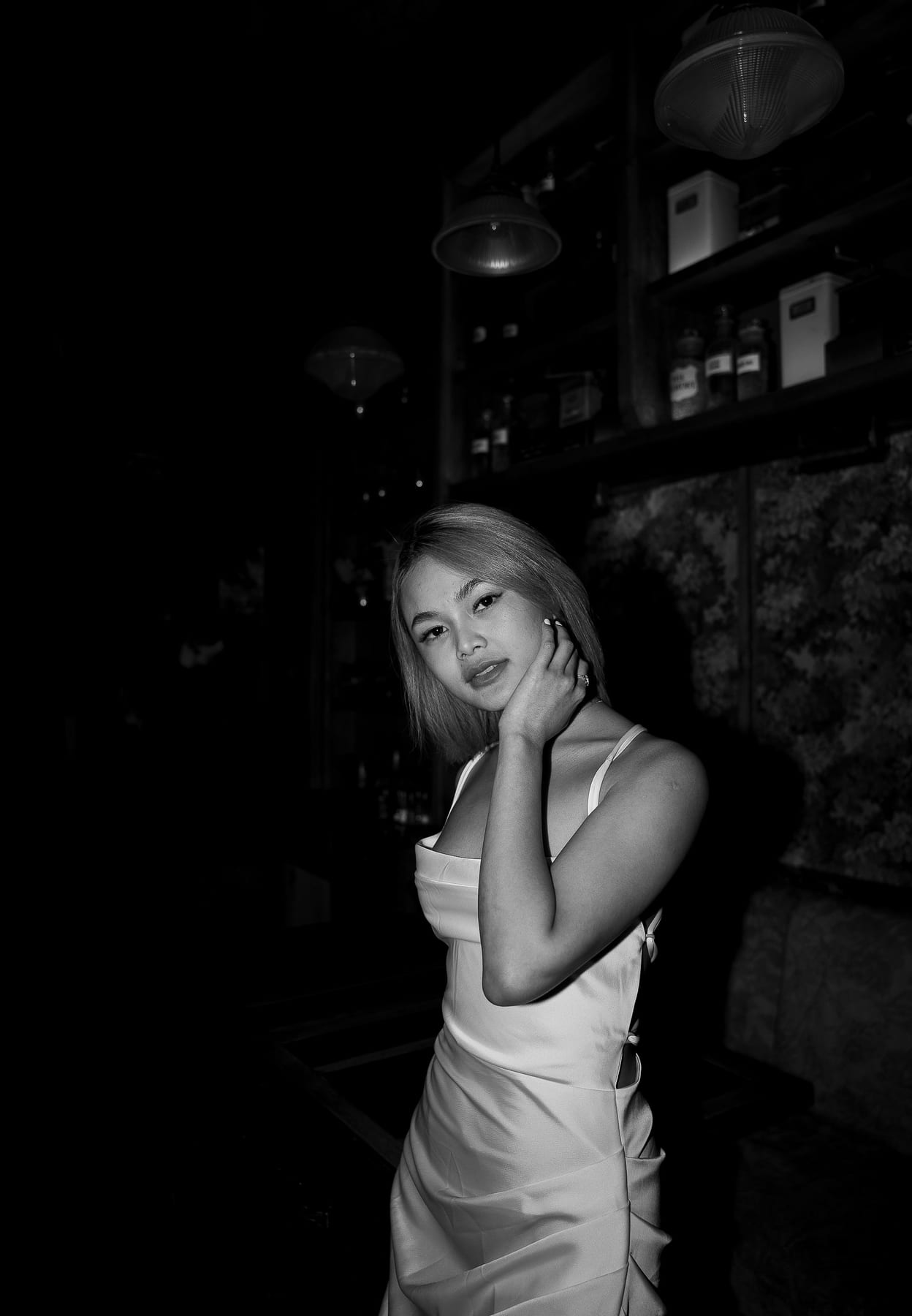 Merry's Portrait Photoshoot at Marble Bar and The Grounds City | Retro Flash Editorial Photography in Sydney