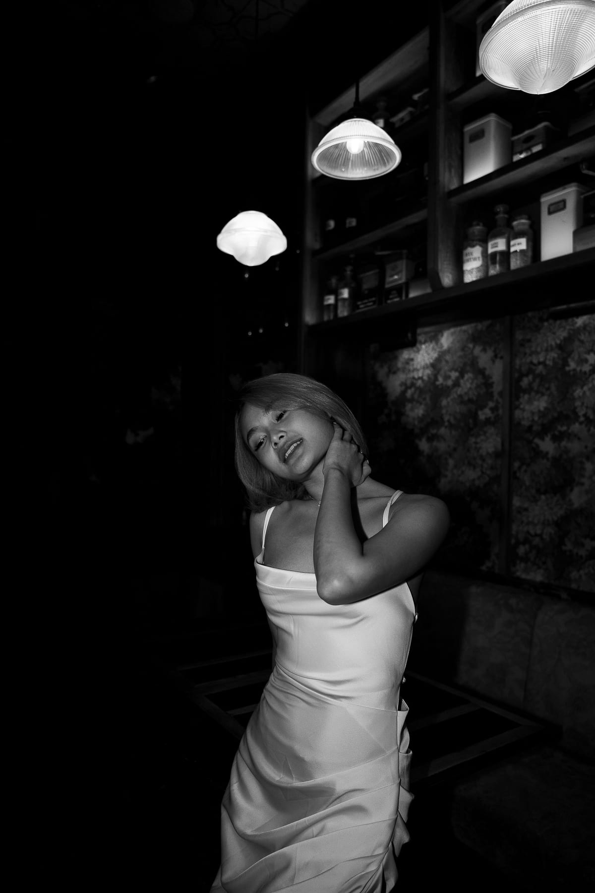 Merry's Portrait Photoshoot at Marble Bar and The Grounds City | Retro Flash Editorial Photography in Sydney