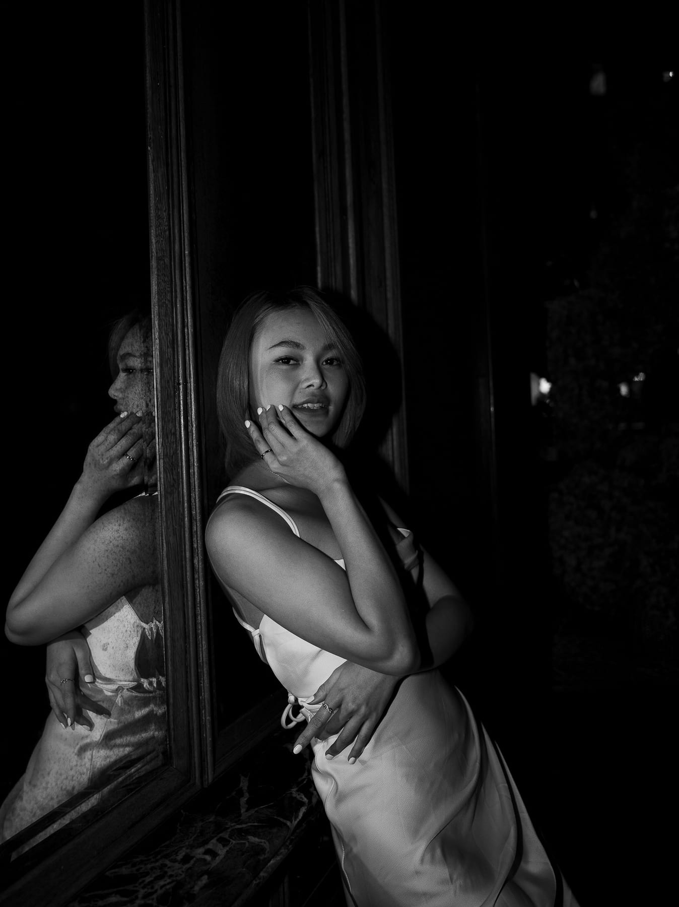 Merry's Portrait Photoshoot at Marble Bar and The Grounds City | Retro Flash Editorial Photography in Sydney