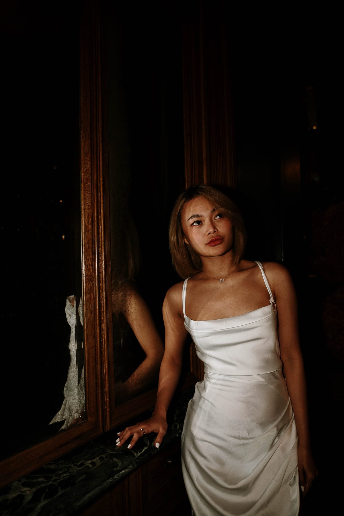 Merry's Portrait Photoshoot at Marble Bar and The Grounds City | Retro Flash Editorial Photography in Sydney
