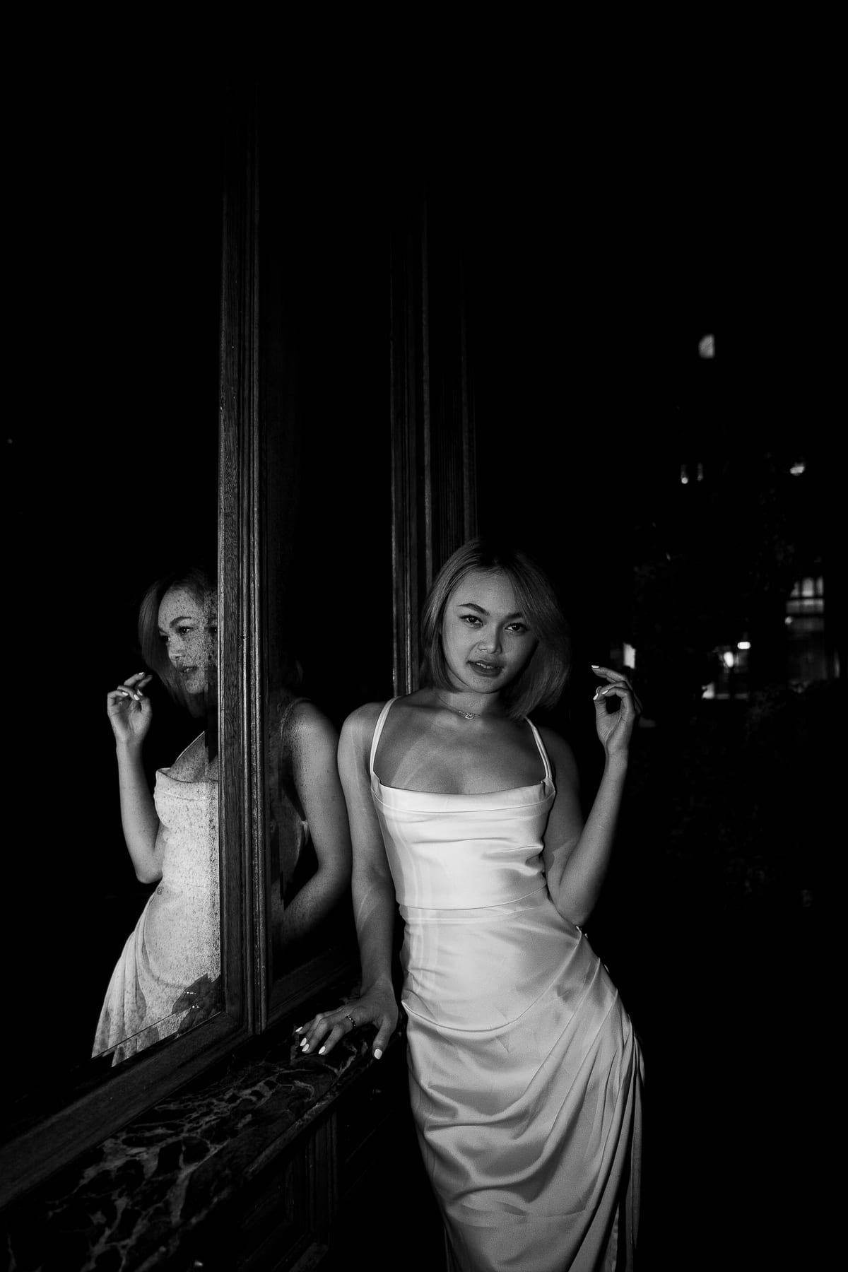 Merry's Portrait Photoshoot at Marble Bar and The Grounds City | Retro Flash Editorial Photography in Sydney