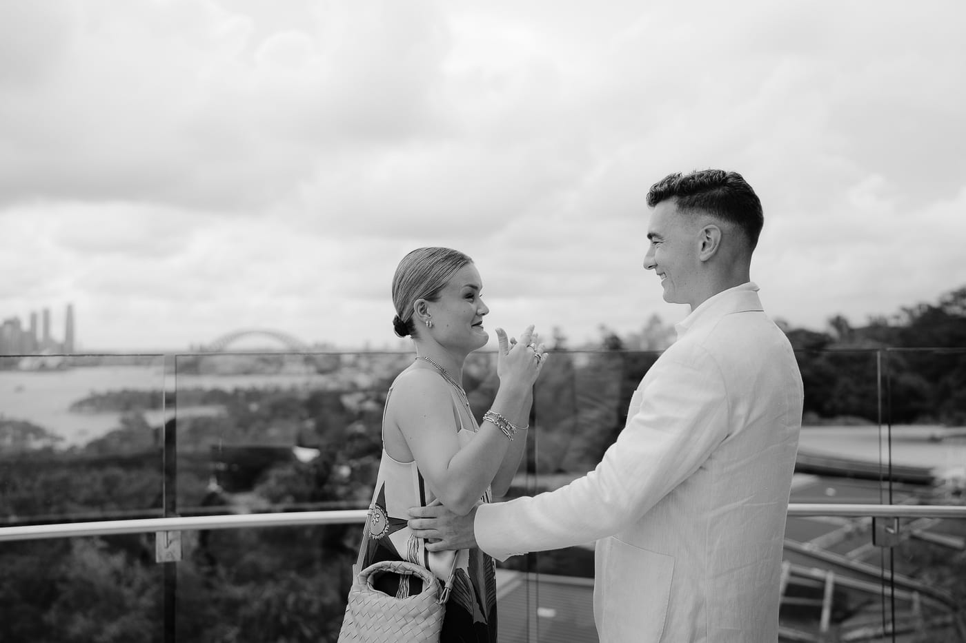 Andrew and Edwina's Surprise Proposal at Taronga Zoo Rooftop | Sydney Proposal Photography