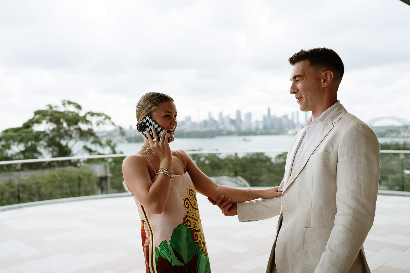 Andrew and Edwina's Surprise Proposal at Taronga Zoo Rooftop | Sydney Proposal Photography