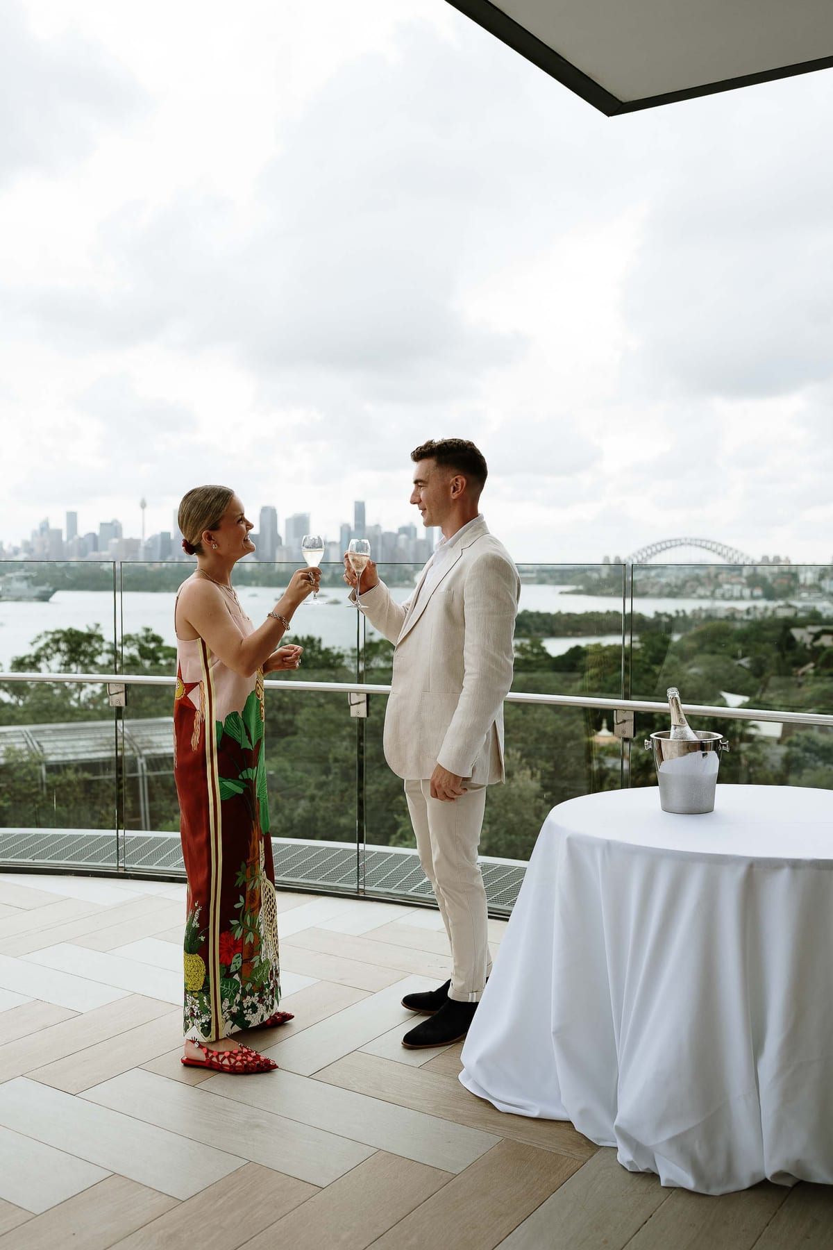 Andrew and Edwina's Surprise Proposal at Taronga Zoo Rooftop | Sydney Proposal Photography