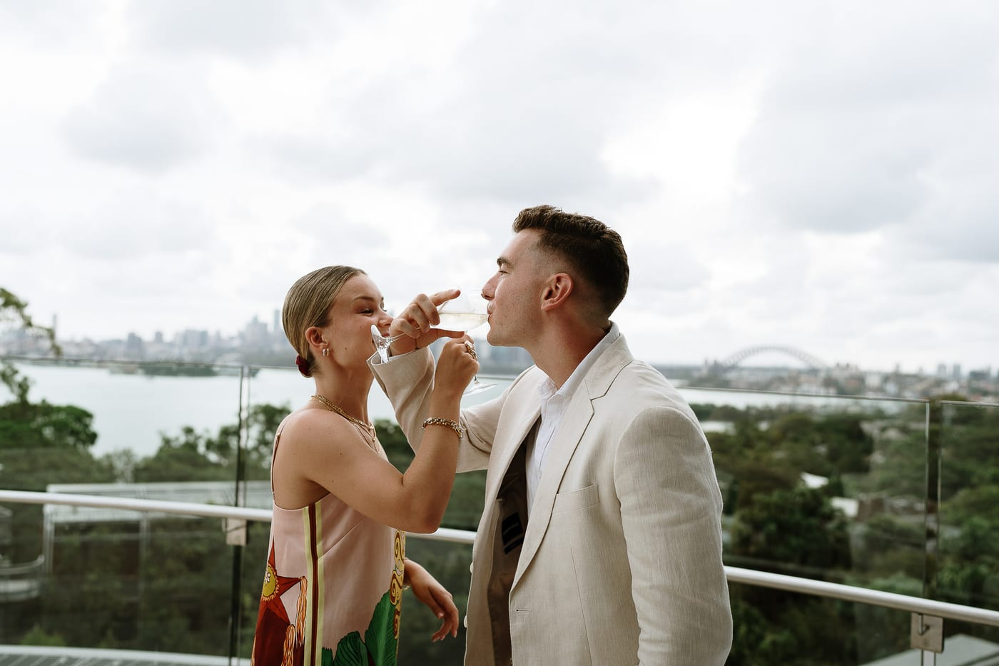 Andrew and Edwina's Surprise Proposal at Taronga Zoo Rooftop | Sydney Proposal Photography