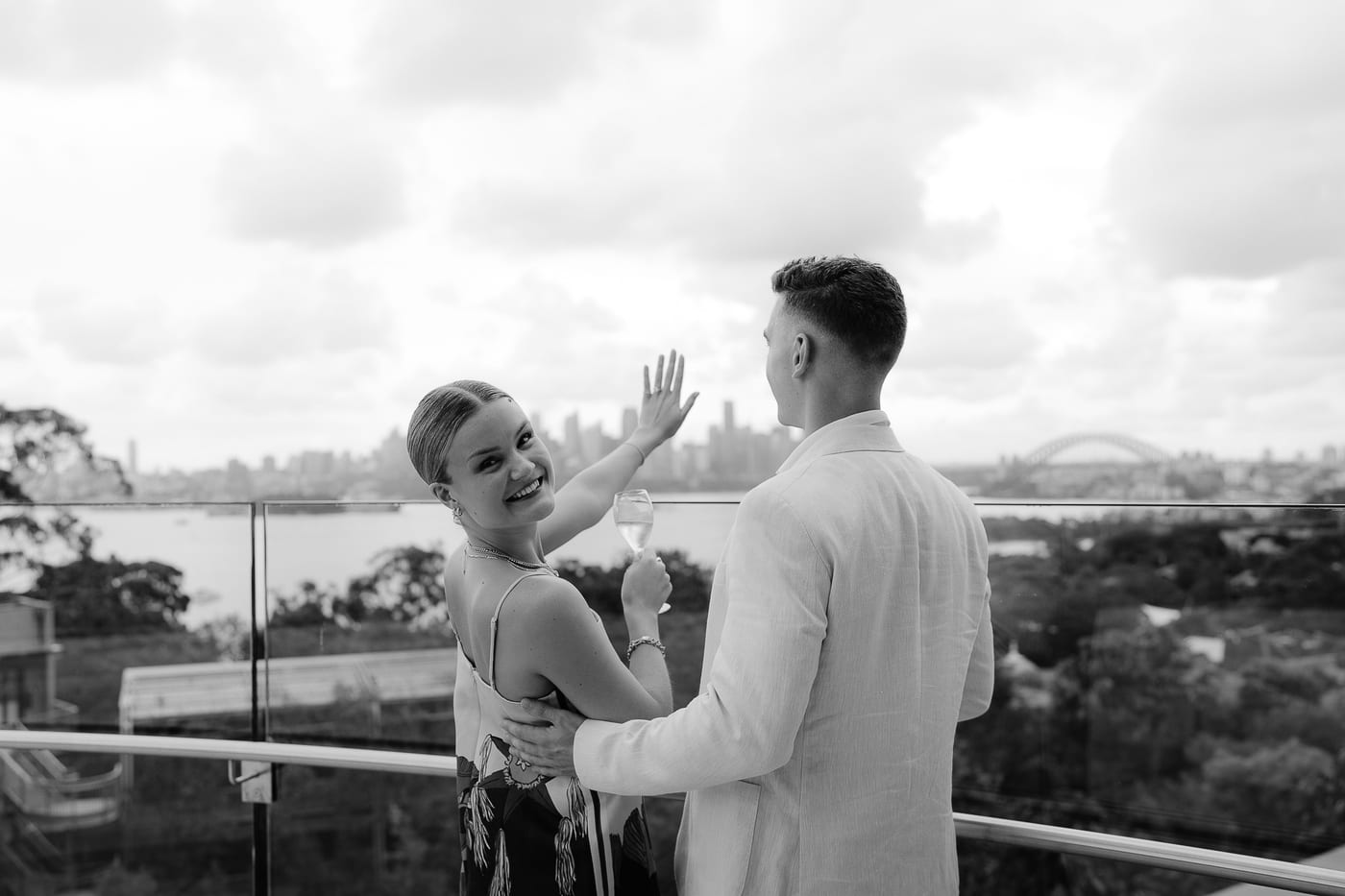 Andrew and Edwina's Surprise Proposal at Taronga Zoo Rooftop | Sydney Proposal Photography