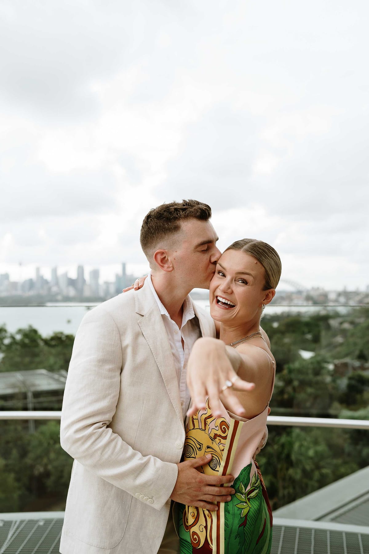 Andrew and Edwina's Surprise Proposal at Taronga Zoo Rooftop | Sydney Proposal Photography