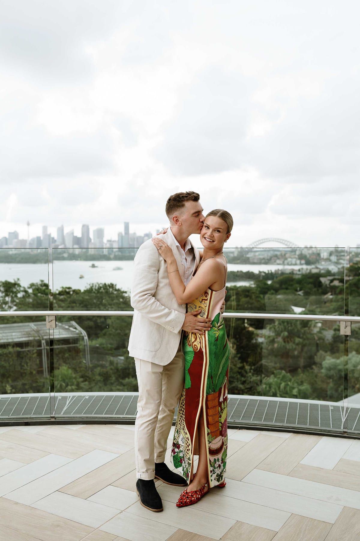 Andrew and Edwina's Surprise Proposal at Taronga Zoo Rooftop | Sydney Proposal Photography