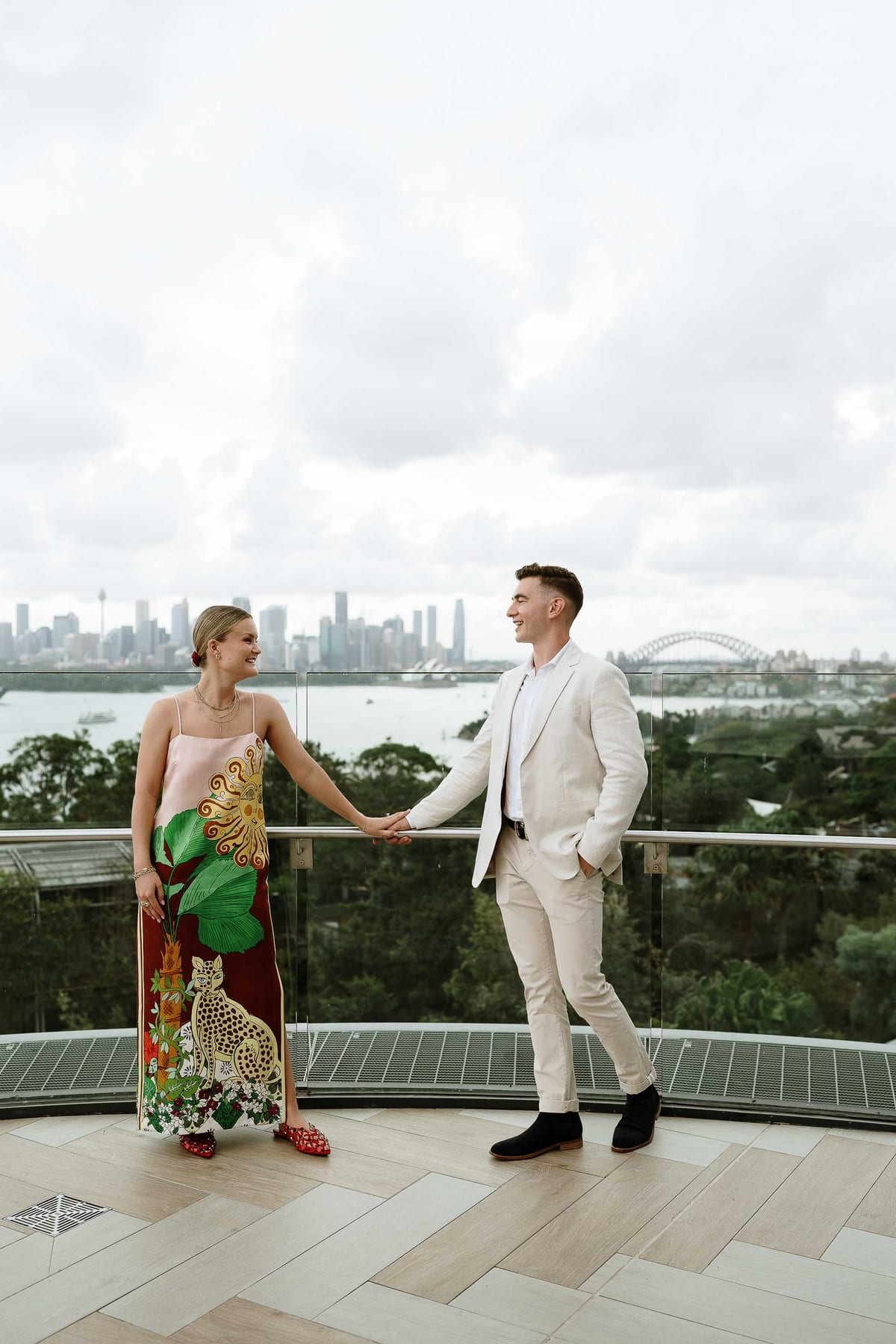 Andrew and Edwina's Surprise Proposal at Taronga Zoo Rooftop | Sydney Proposal Photography