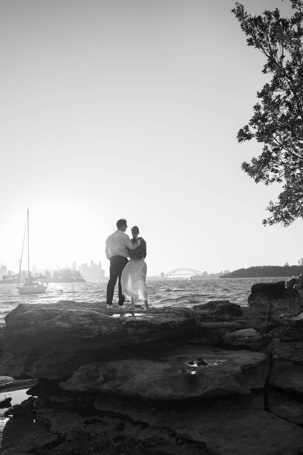 Alex’s Surprise Proposal at Milk Beach | Sydney Harbour Couples Photography