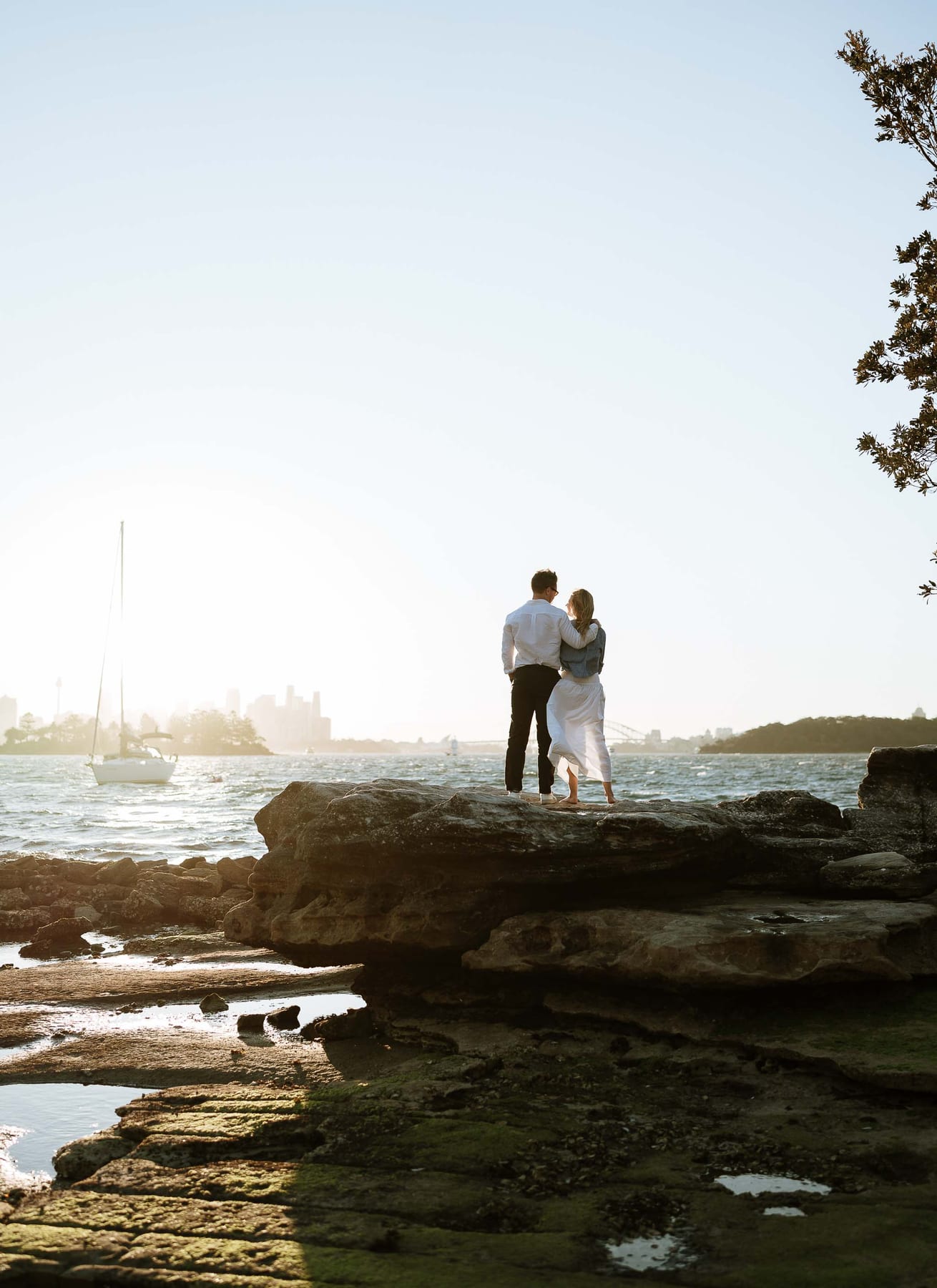 Alex’s Surprise Proposal at Milk Beach | Sydney Harbour Couples Photography