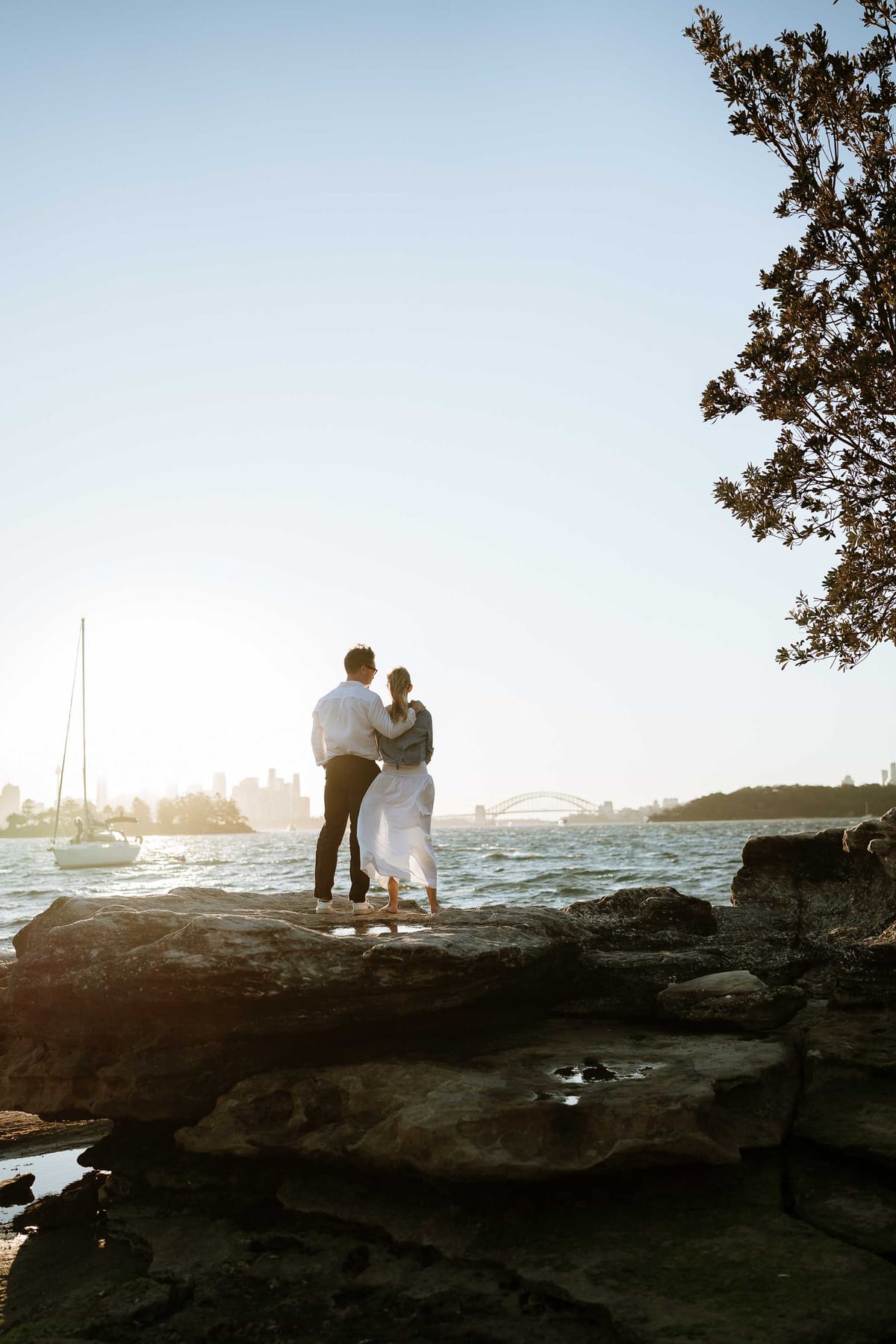 Alex’s Surprise Proposal at Milk Beach | Sydney Harbour Couples Photography