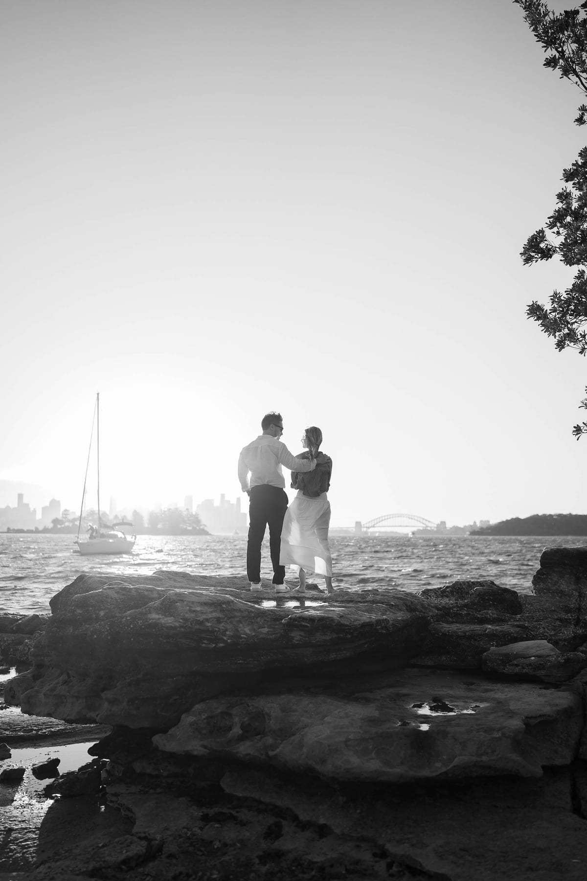 Alex’s Surprise Proposal at Milk Beach | Sydney Harbour Couples Photography